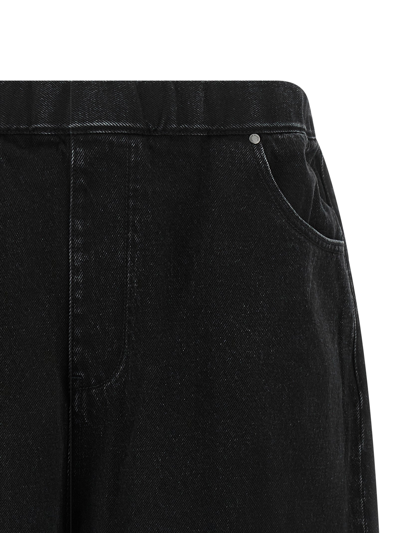 Entire Studios Black Cotton Bermuda Shorts