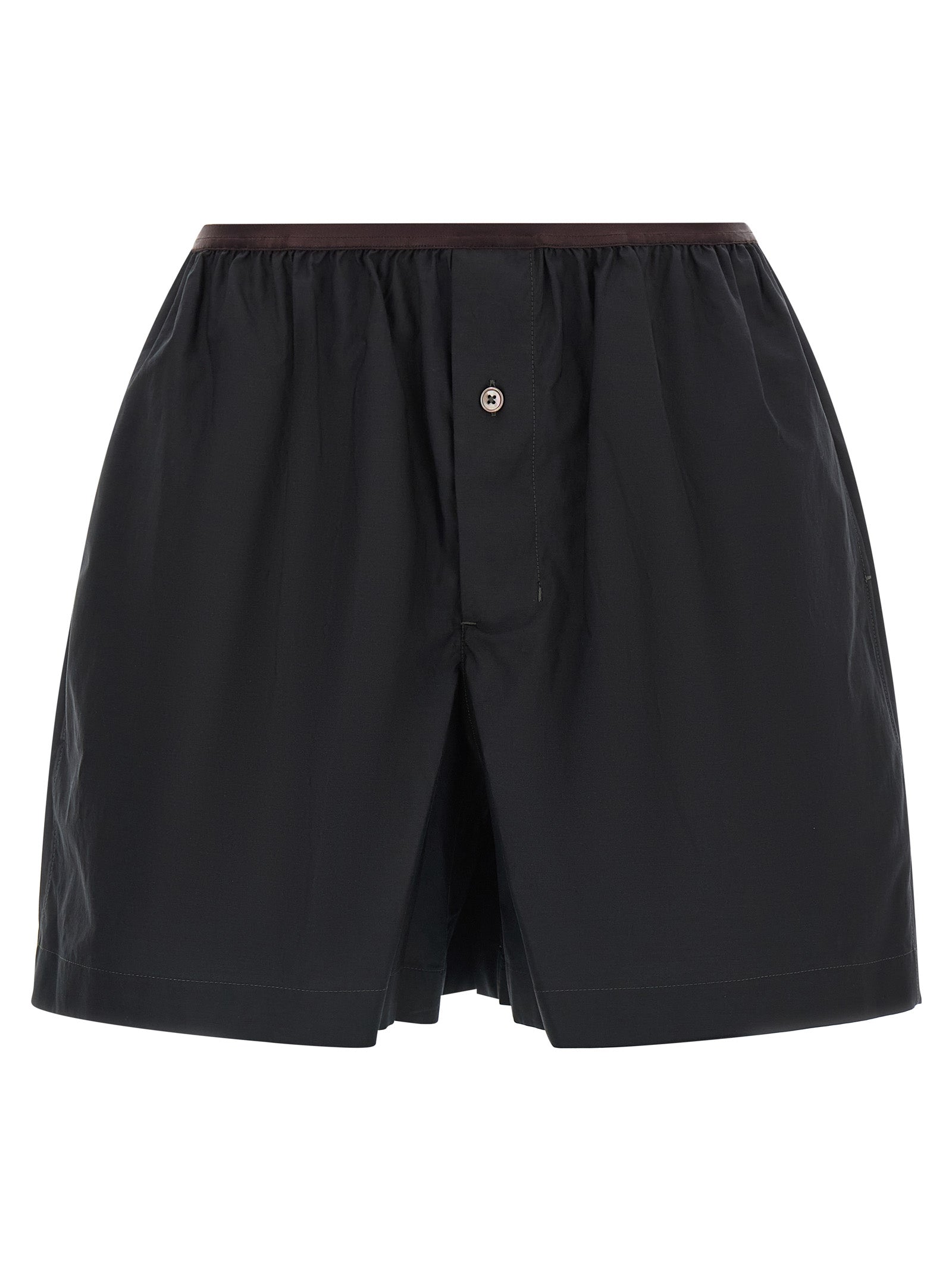 Lemaire Gray Cotton Bermuda Shorts