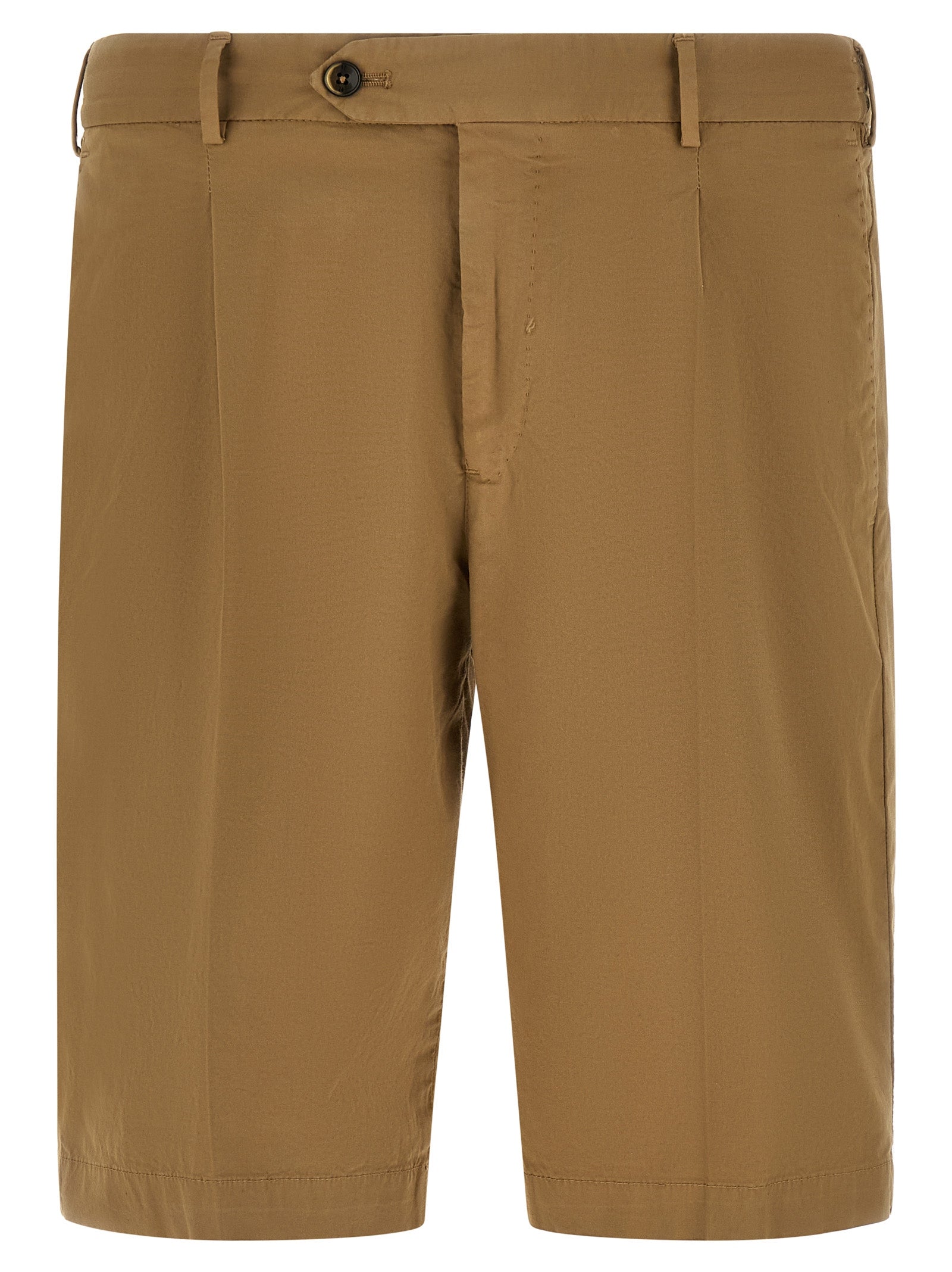 PT Torino Beige Cotton Bermuda Shorts
