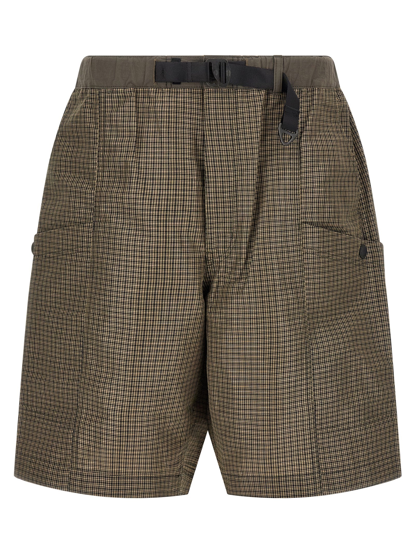 Comme Des Garçons Bicolor Linen Bermuda Shorts