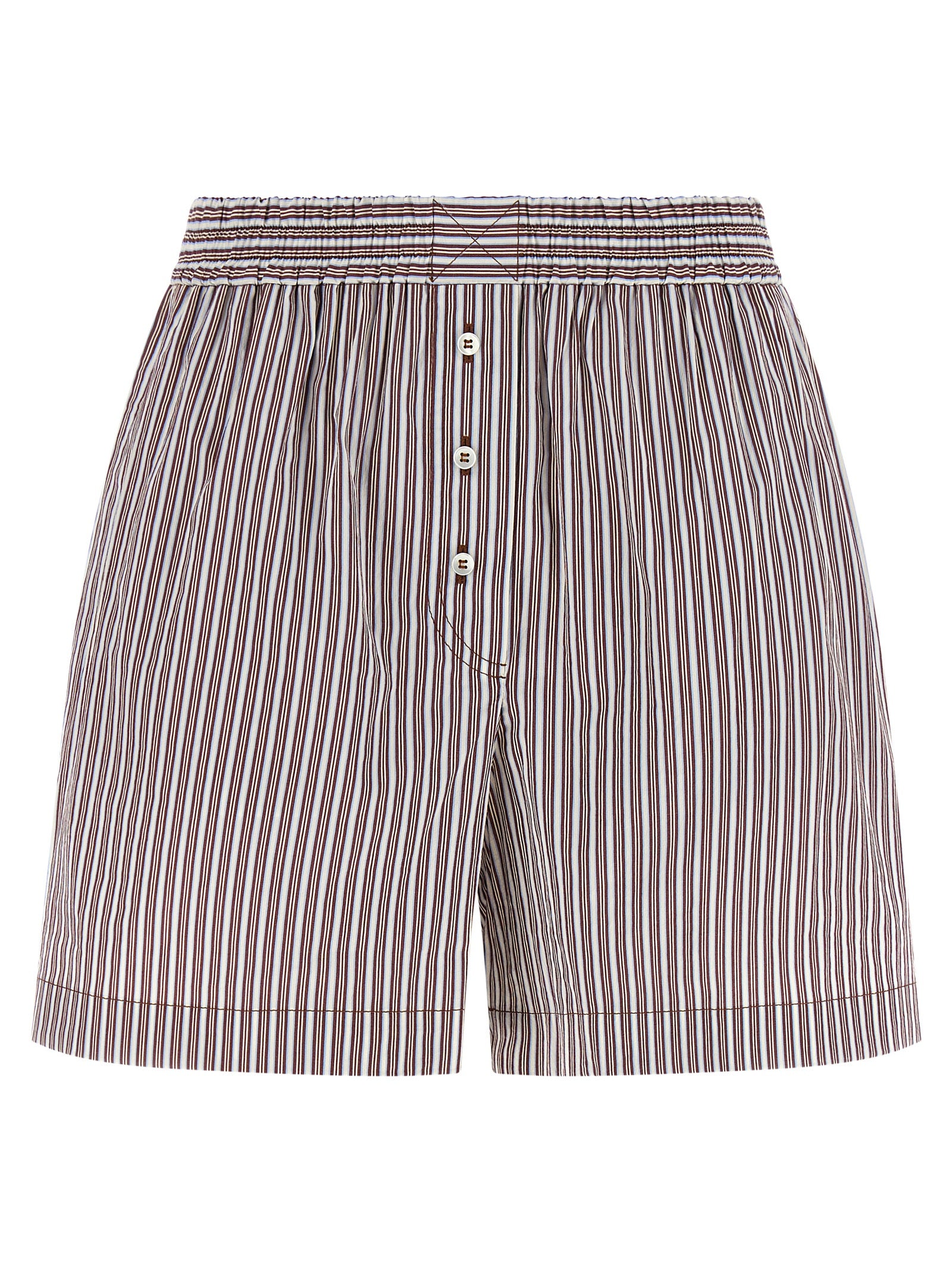 Brunello Cucinelli Bordeaux Cotton Bermuda Shorts