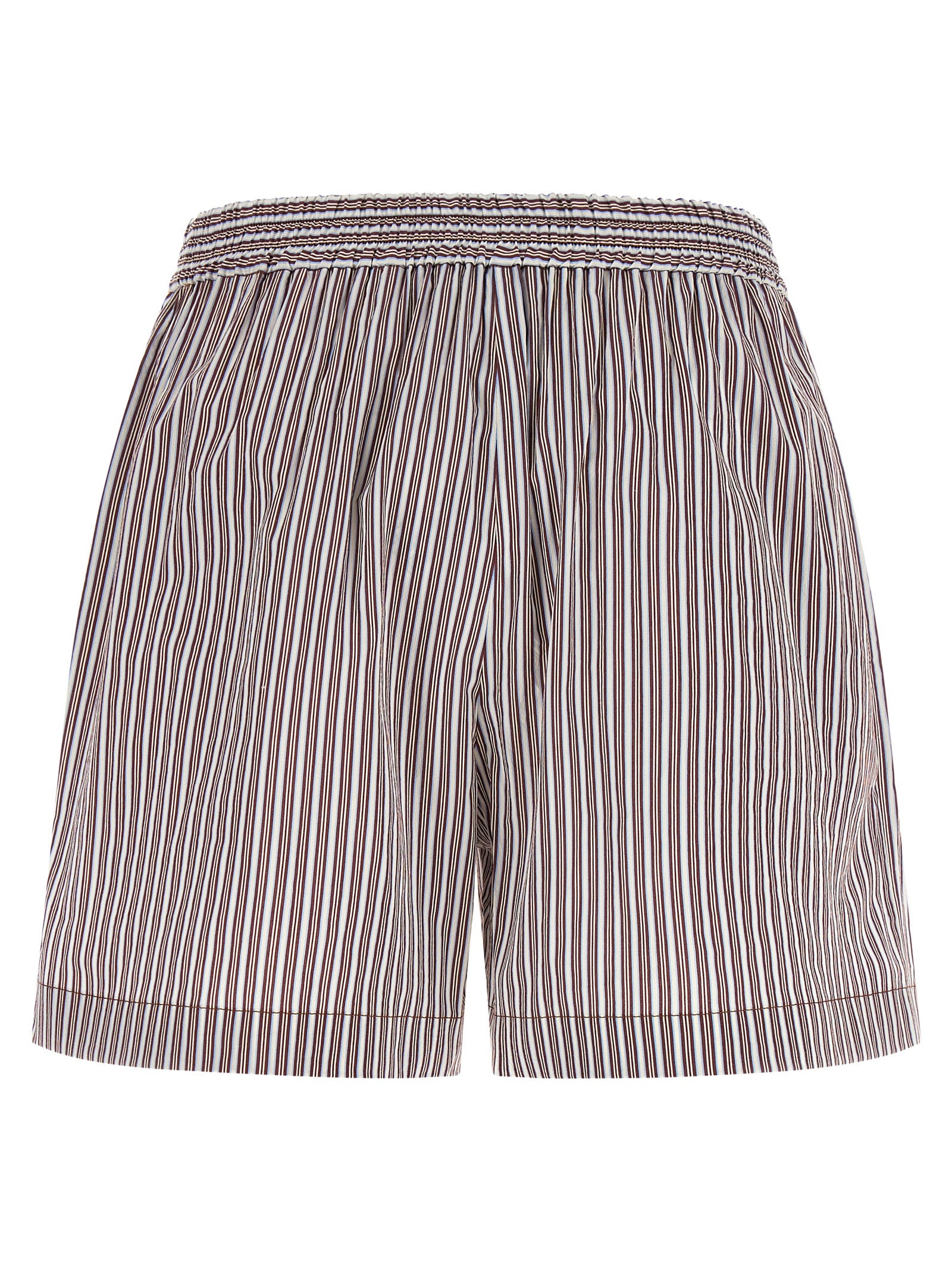 Brunello Cucinelli Bordeaux Cotton Bermuda Shorts