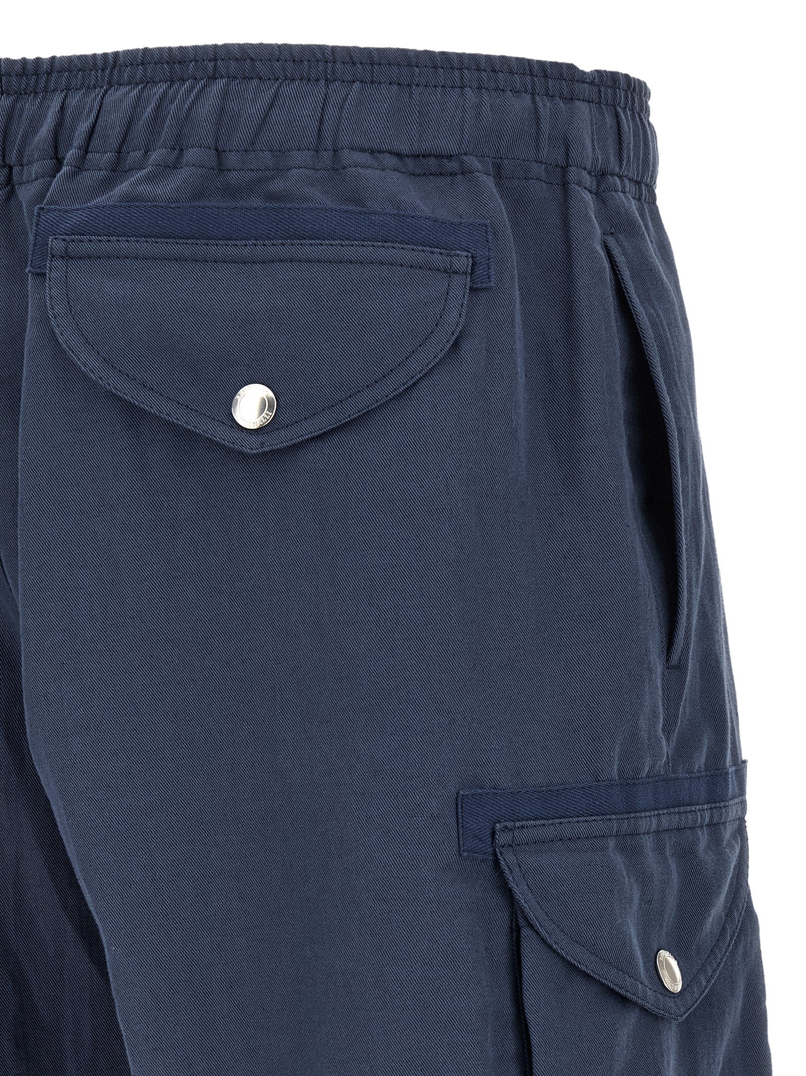 Brunello Cucinelli Blue Linen Bermuda Shorts