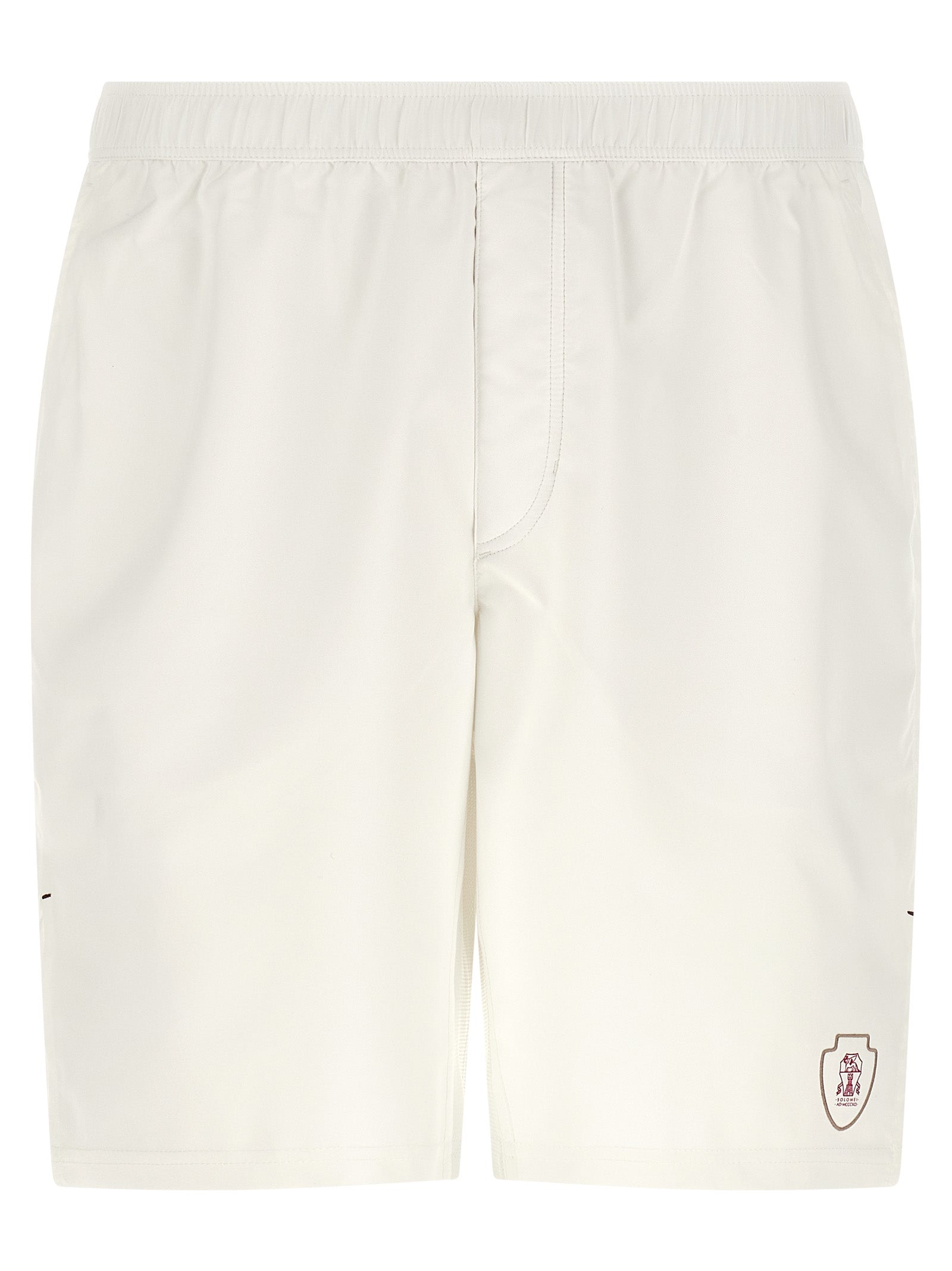 Brunello Cucinelli White Polyester Bermuda Shorts