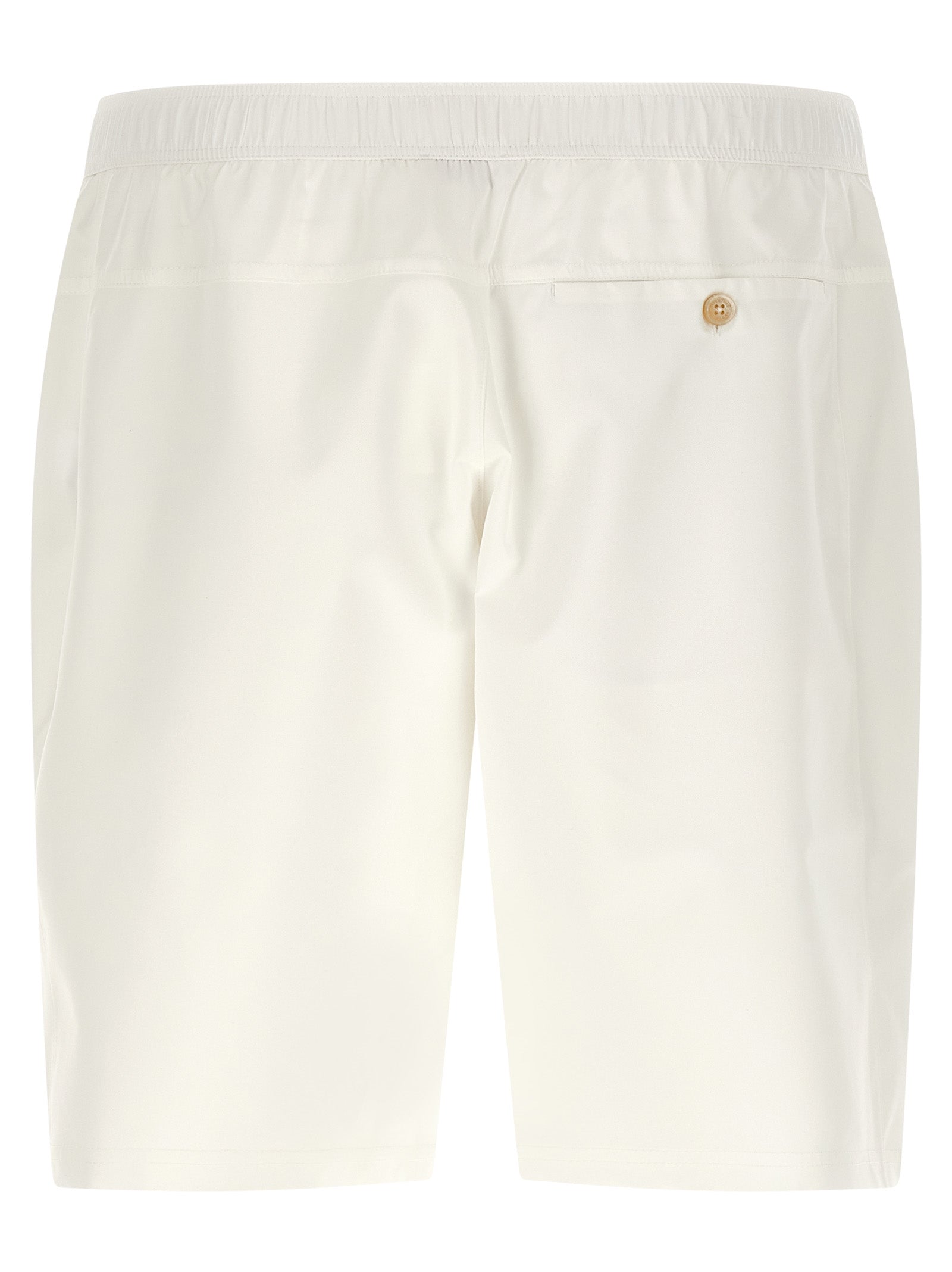 Brunello Cucinelli White Polyester Bermuda Shorts