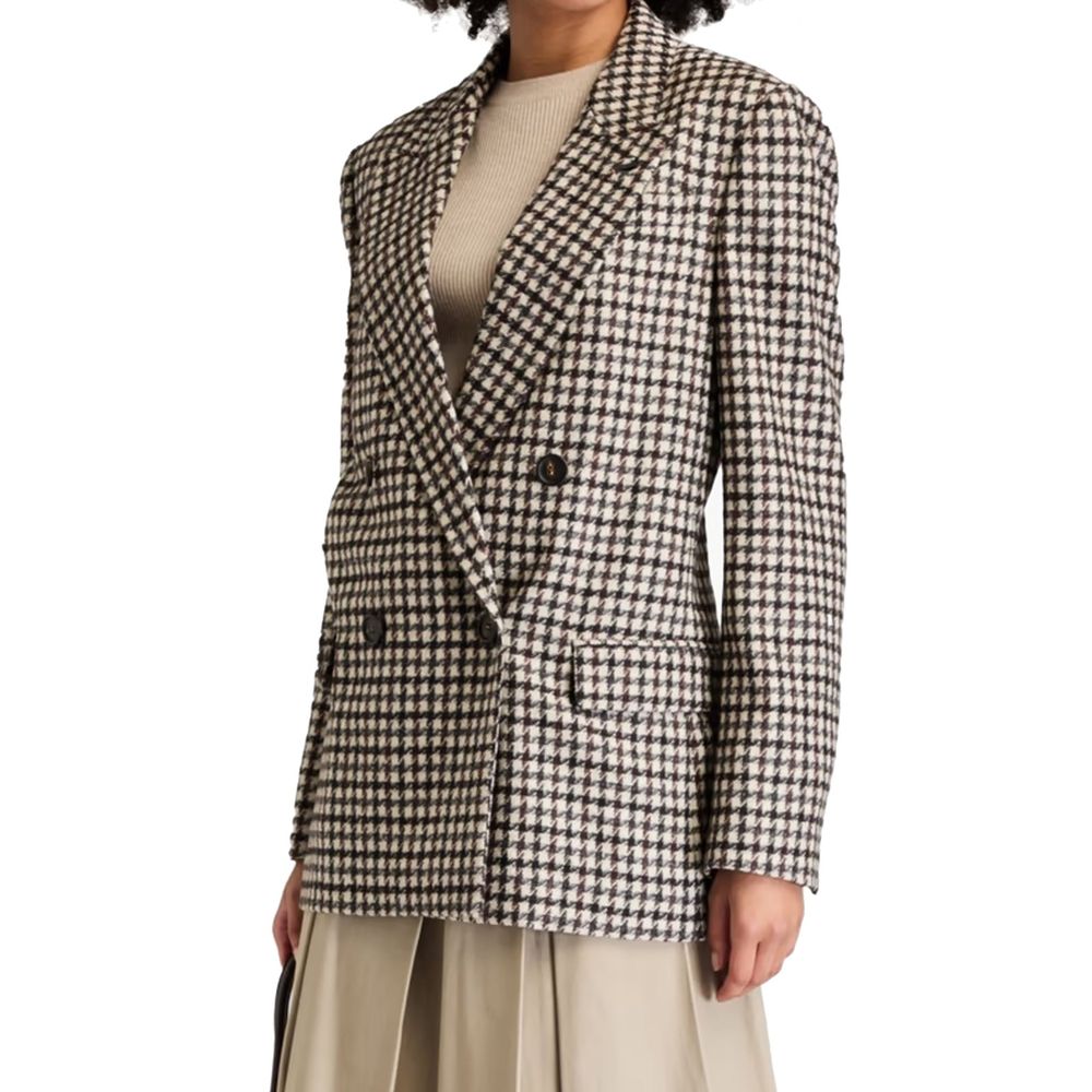 Brunello Cucinelli Brown Alpaca Leather Blazer