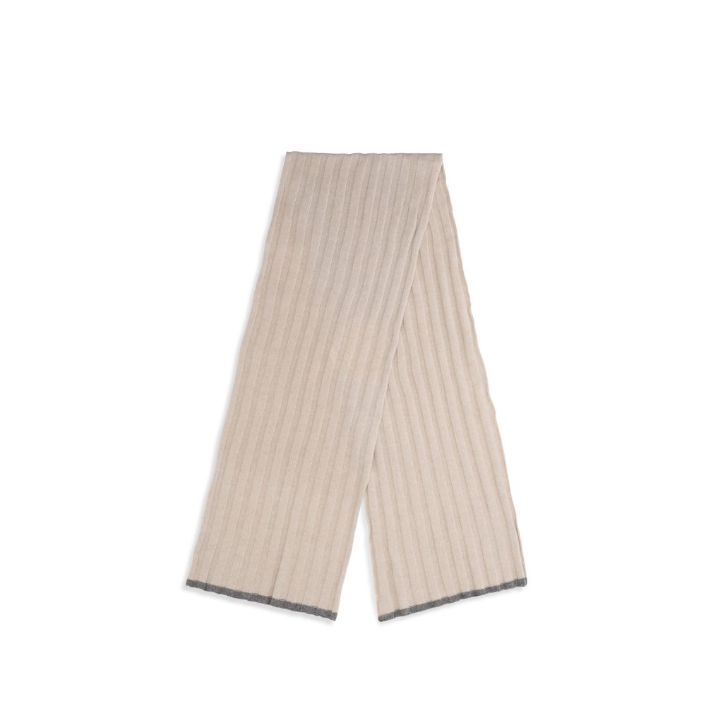 Brunello Cucinelli Beige Cashmere Scarf