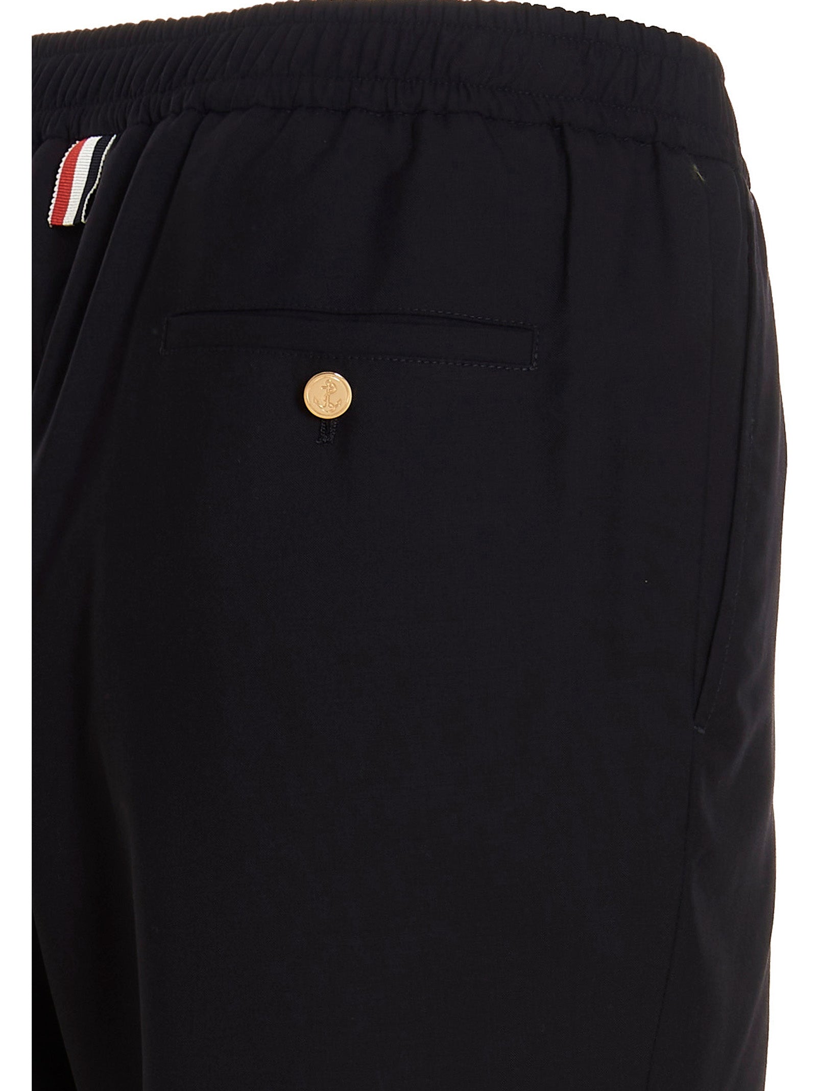 Thom Browne Blue Wool Athletic Pants