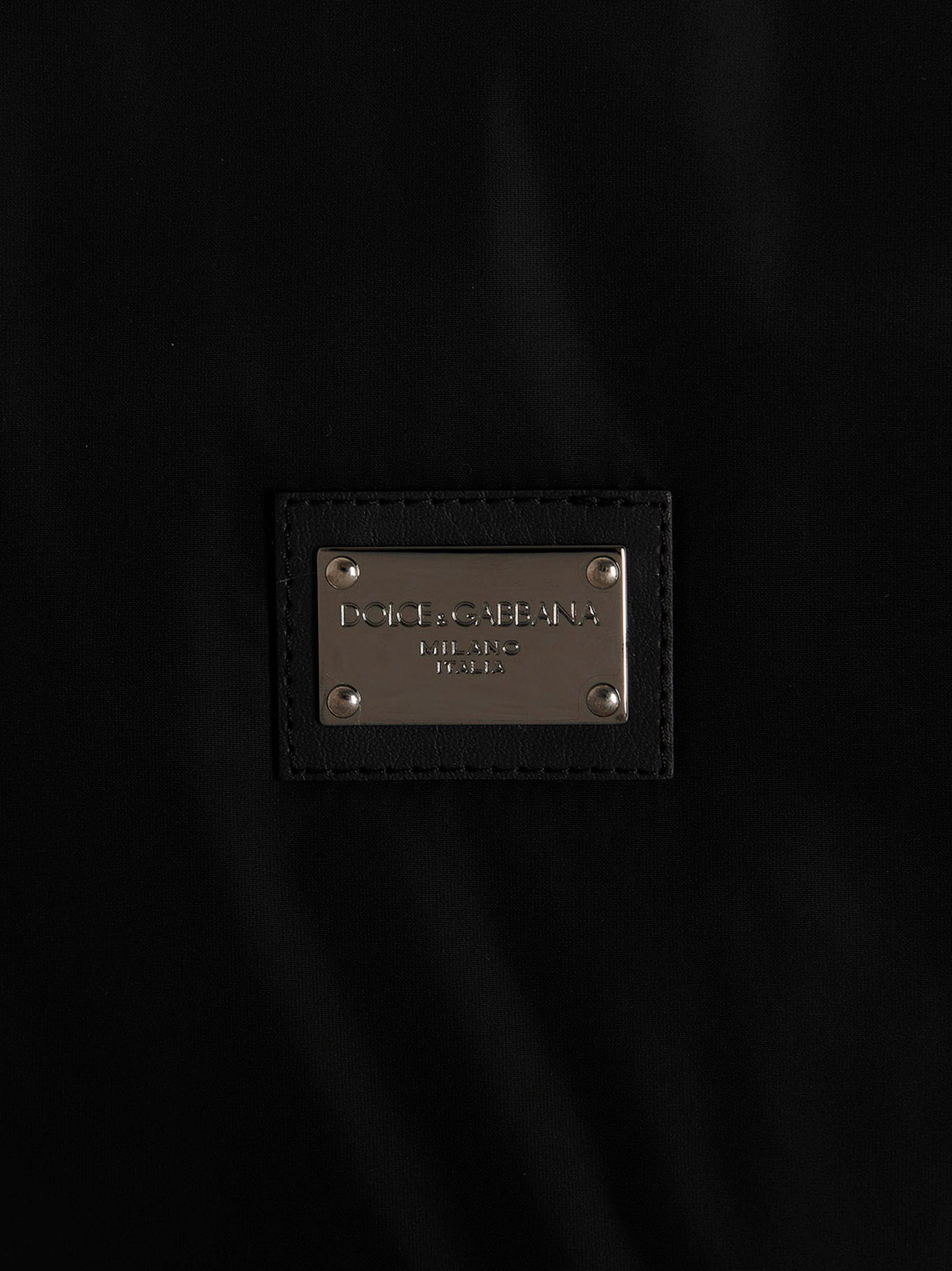 Dolce & Gabbana Black Polyamide Bomber