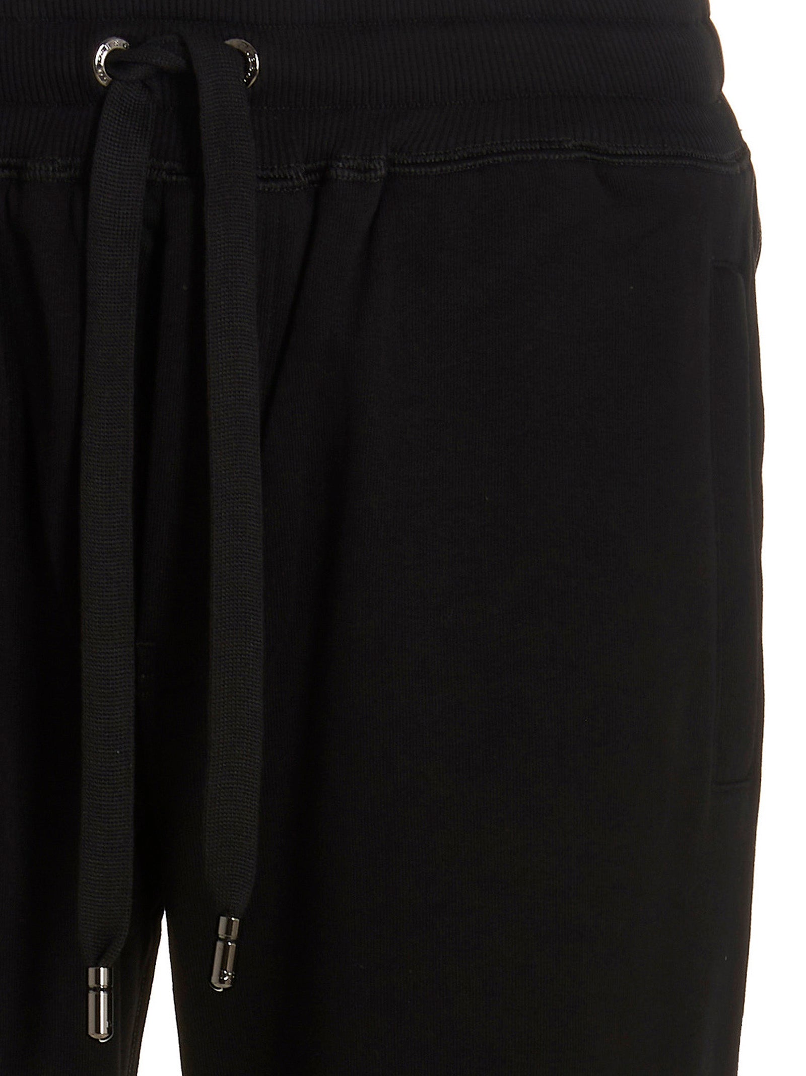Dolce & Gabbana Black Cotton Joggers (Workout Pants)