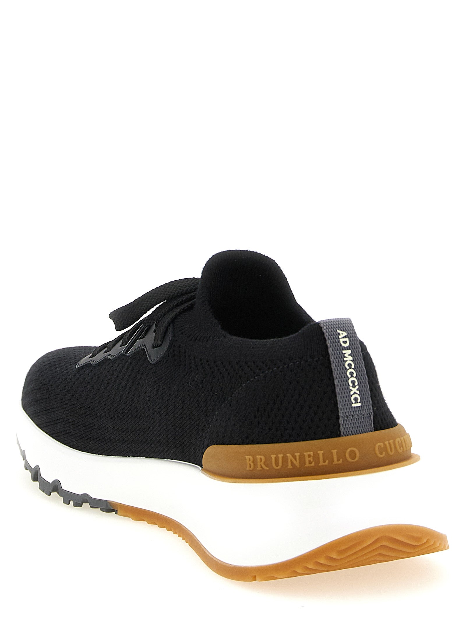 Brunello Cucinelli Black Polyethylene Athletic Sneakers