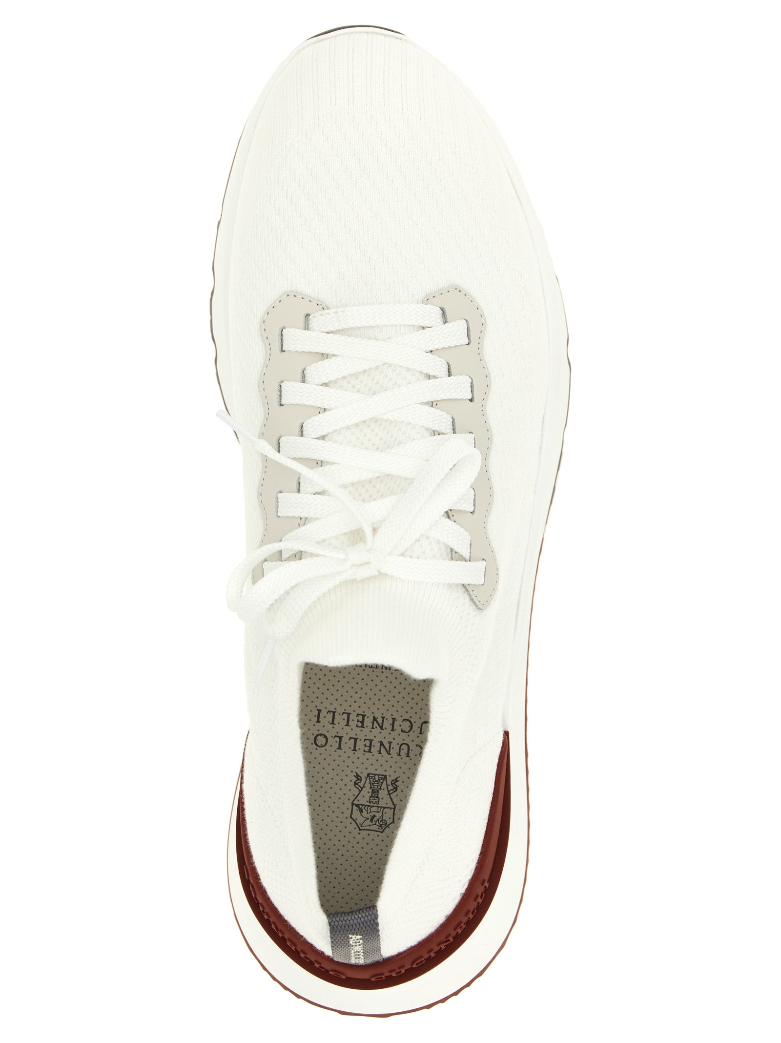 Brunello Cucinelli White Polyethylene Athletic Sneakers
