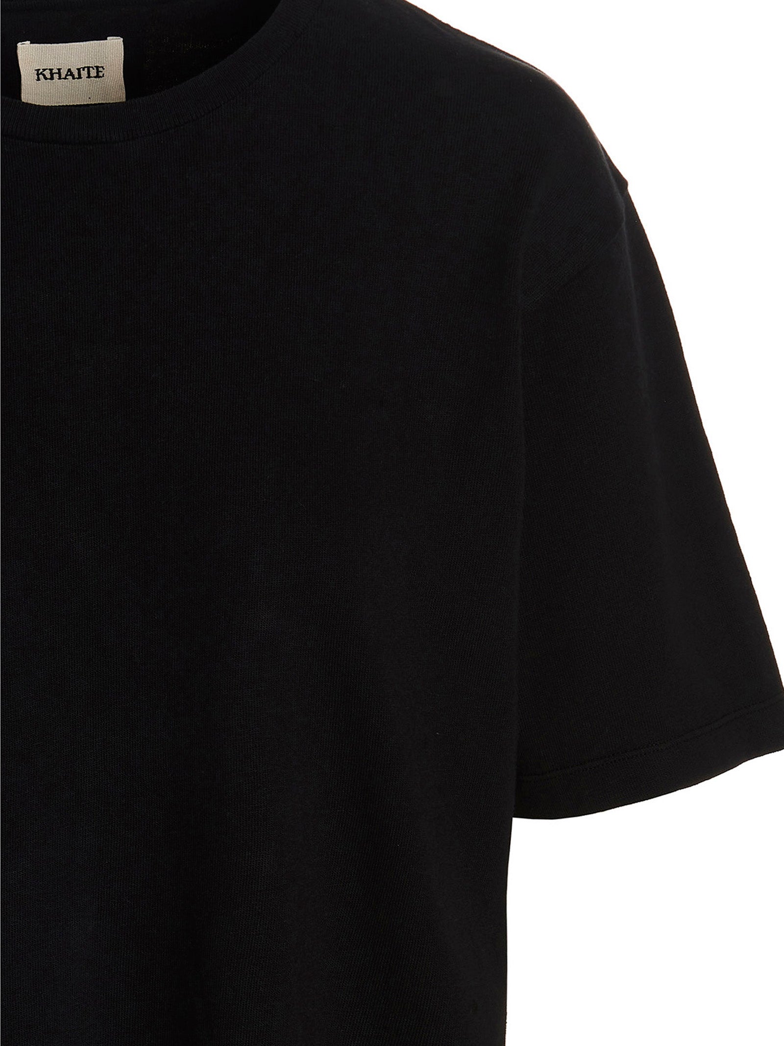 Khaite Black Cotton T-Shirt