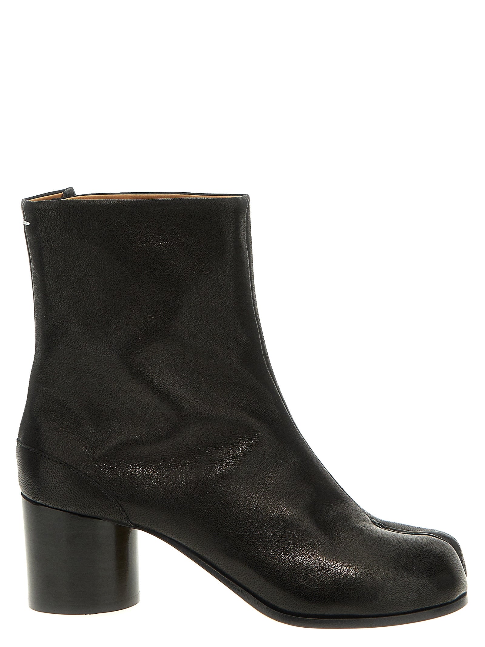 Maison Margiela Black Napa Leather / Calf Bos Taurus Ankle Boots