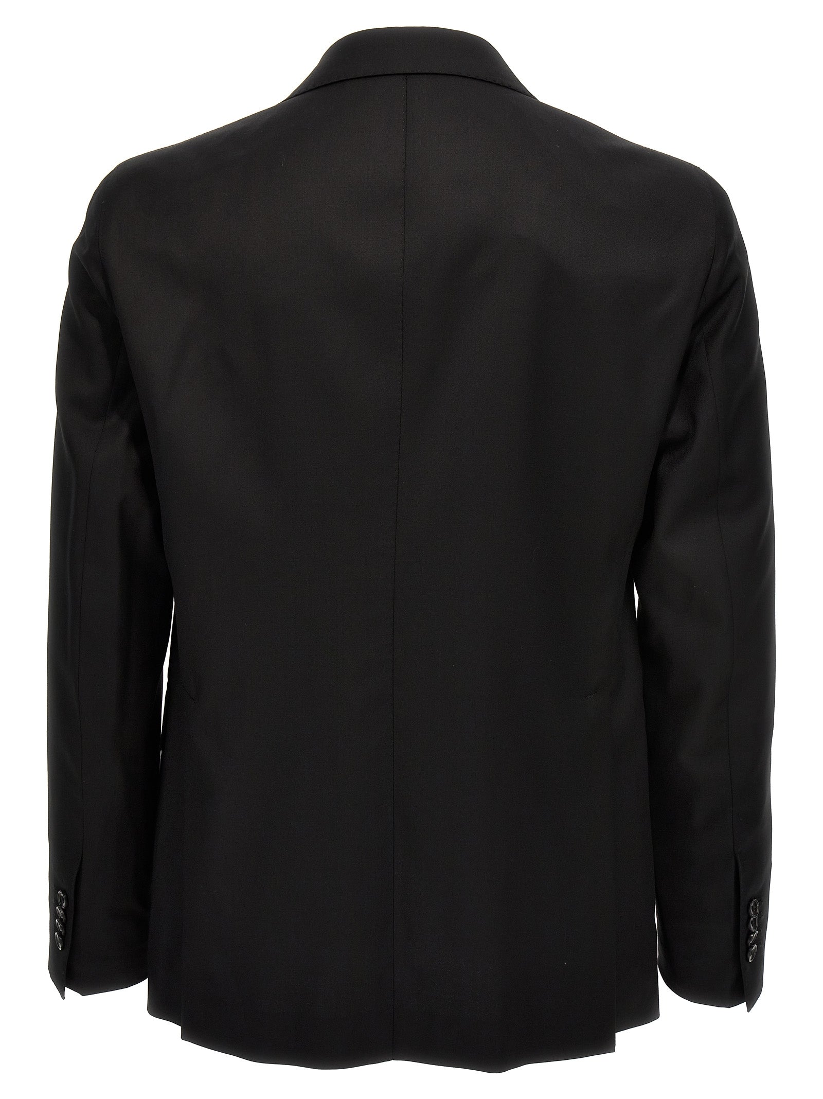 Tagliatore Black Virgin Wool Two-Piece Suit
