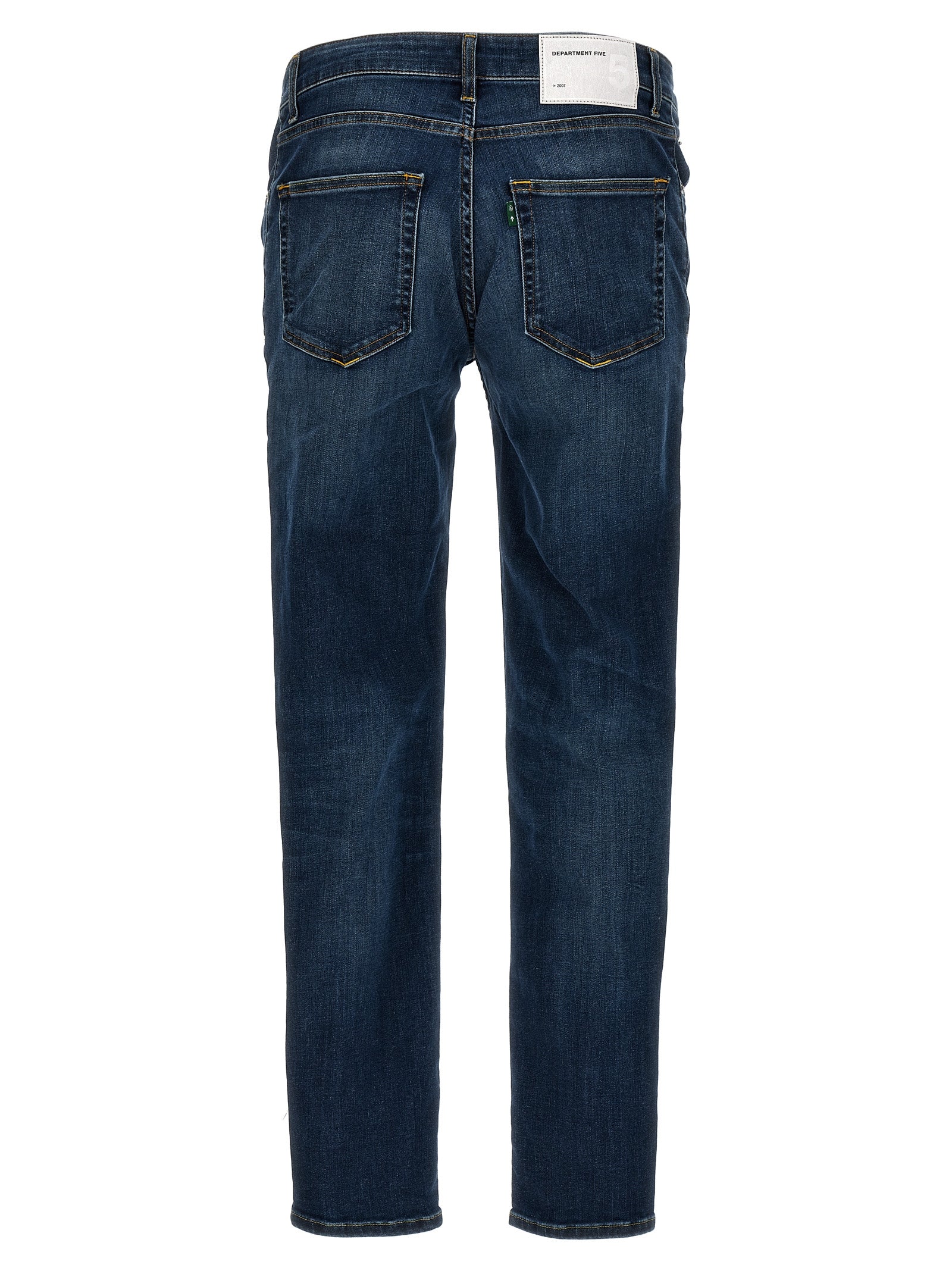 Department 5 Blue Cotton Straight-Leg Jeans