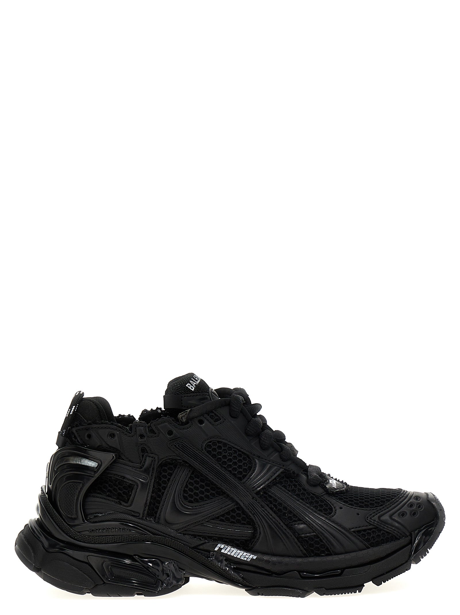 Balenciaga Black Polyester Athletic Sneakers