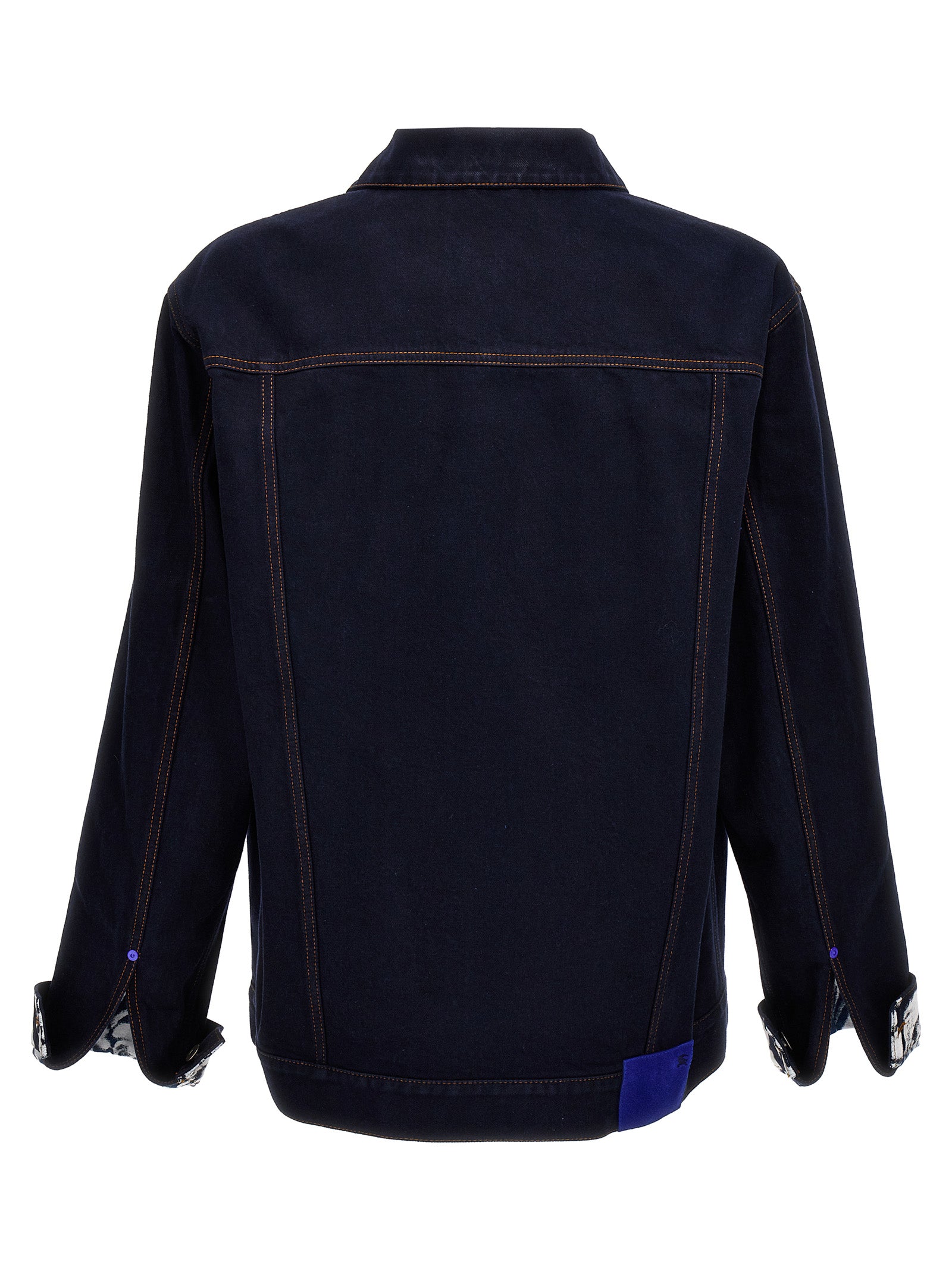 Burberry Blue Cotton Denim Jacket
