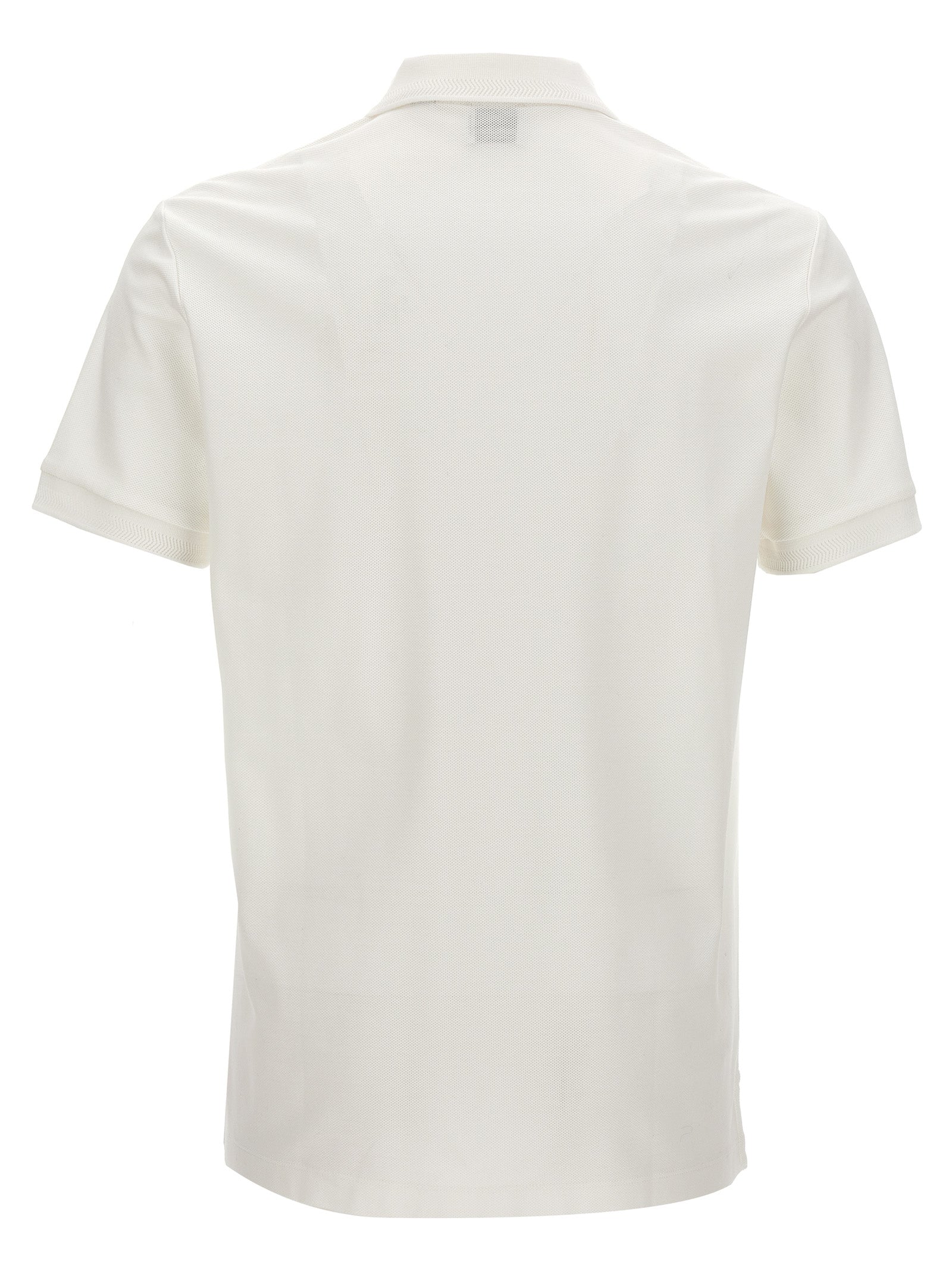 Burberry White Cotton Polo Shirt