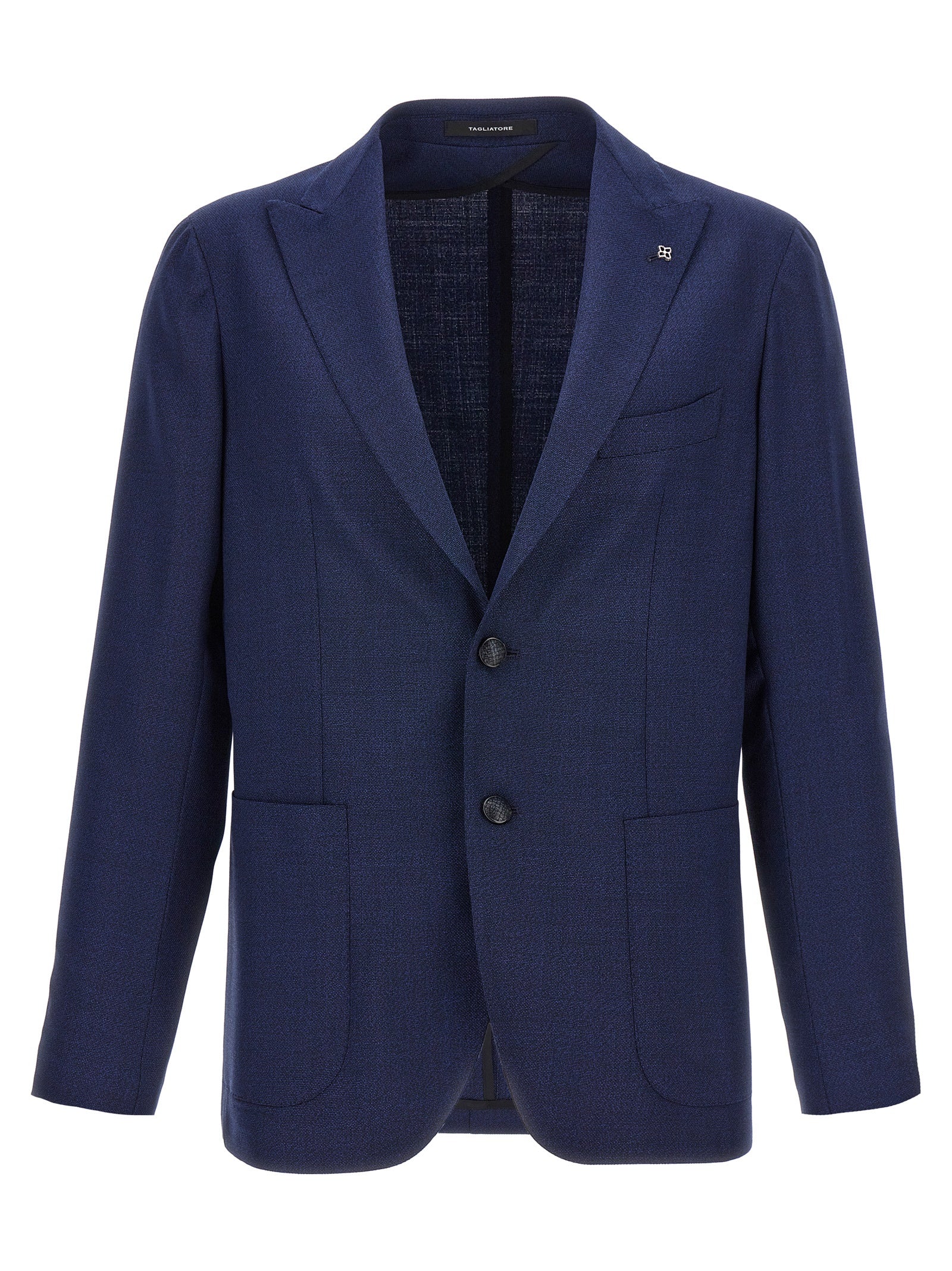 Tagliatore Blue Virgin Wool Blazer