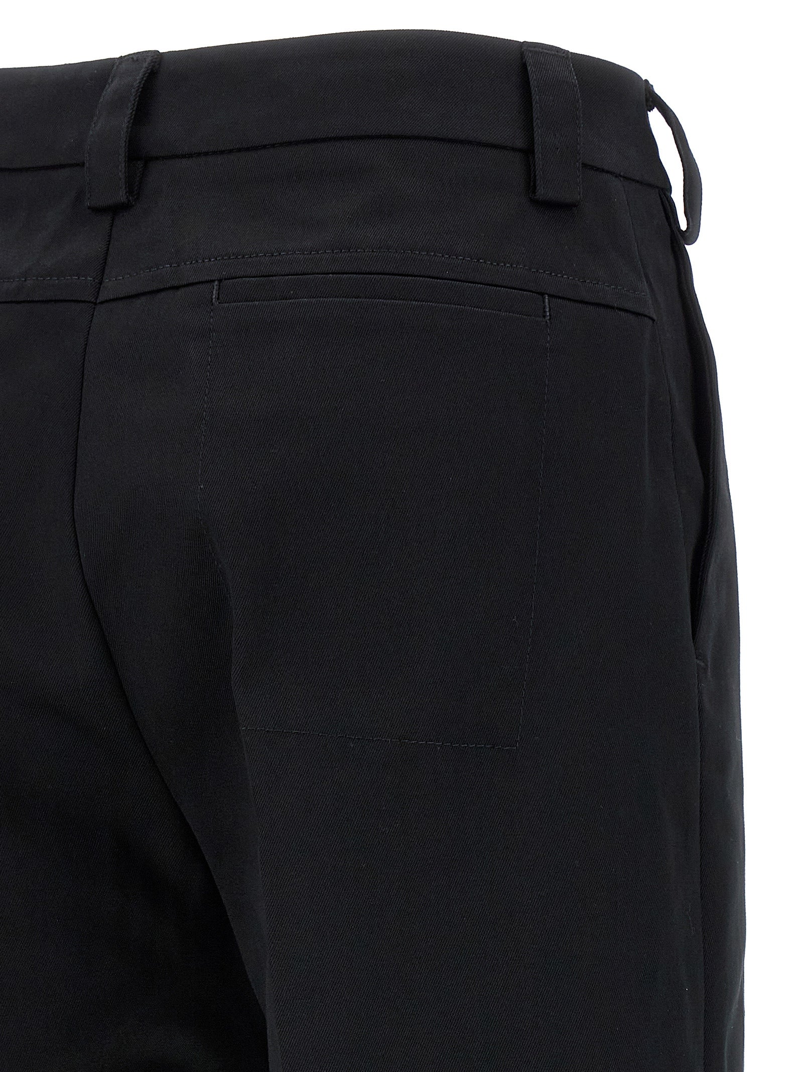THELATEST Black Cotton Casual Pants