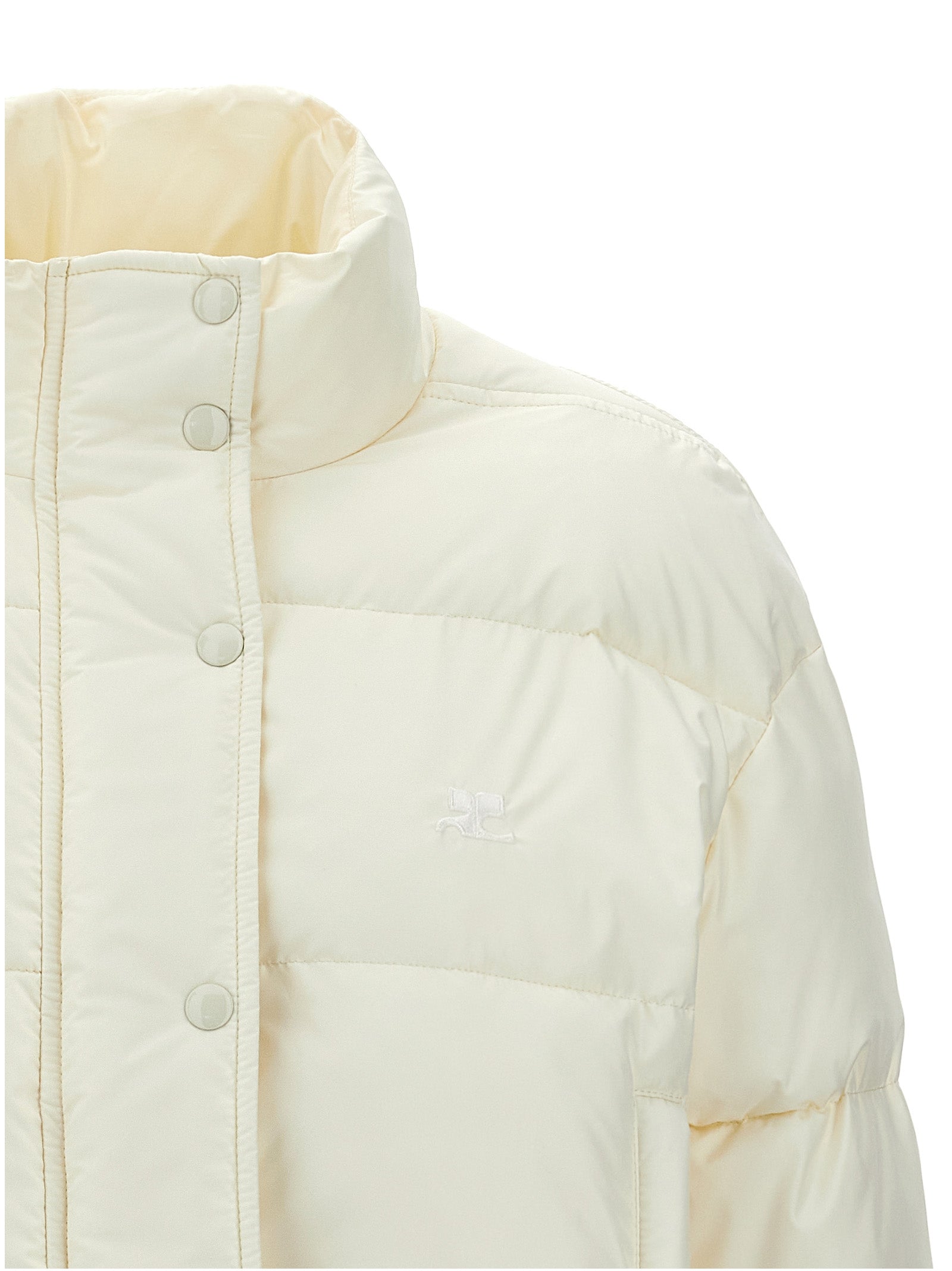 Courrèges White Polyester Full-Length Jacket