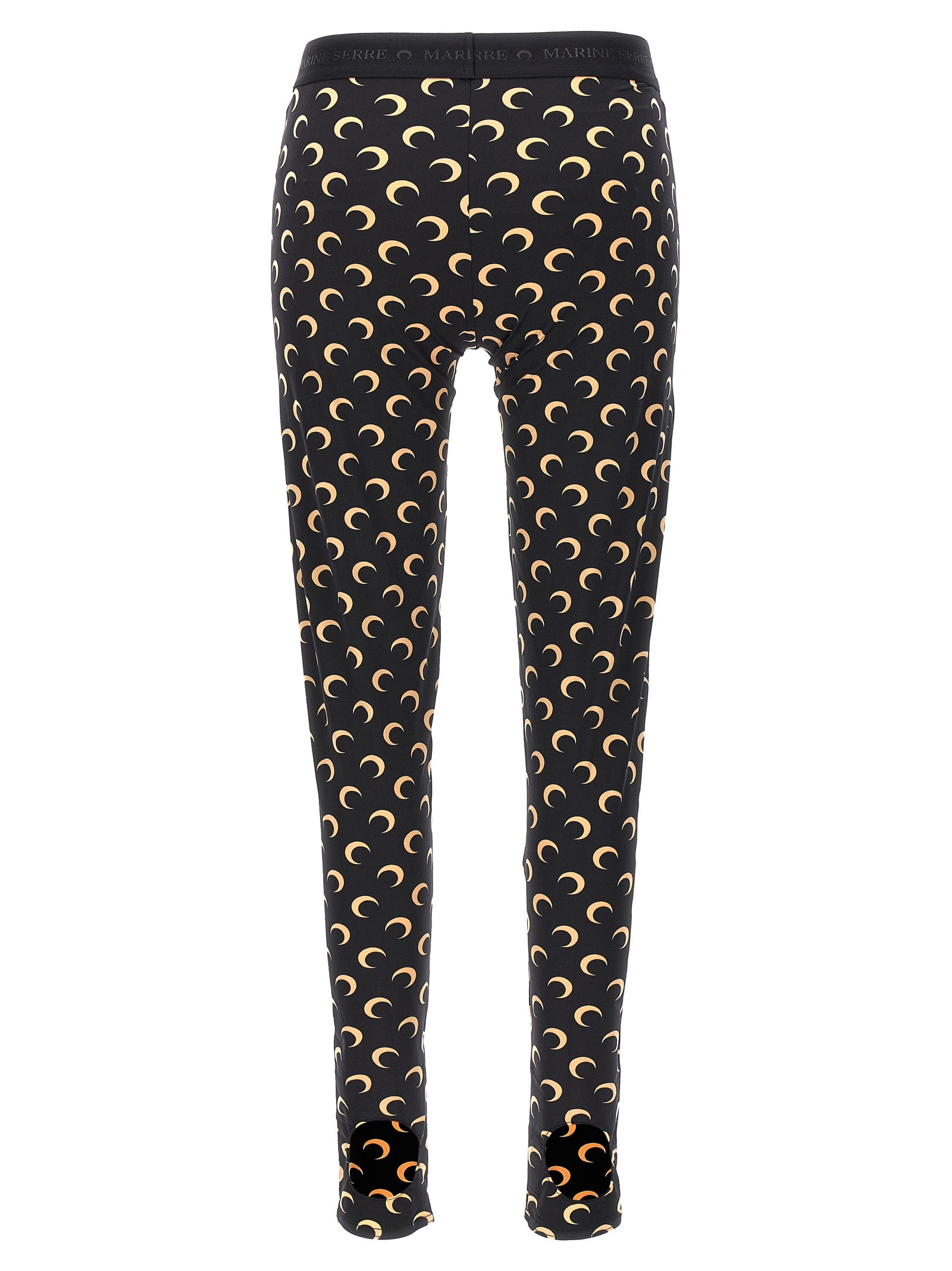 Marine Serre Black Polyamide Leggings