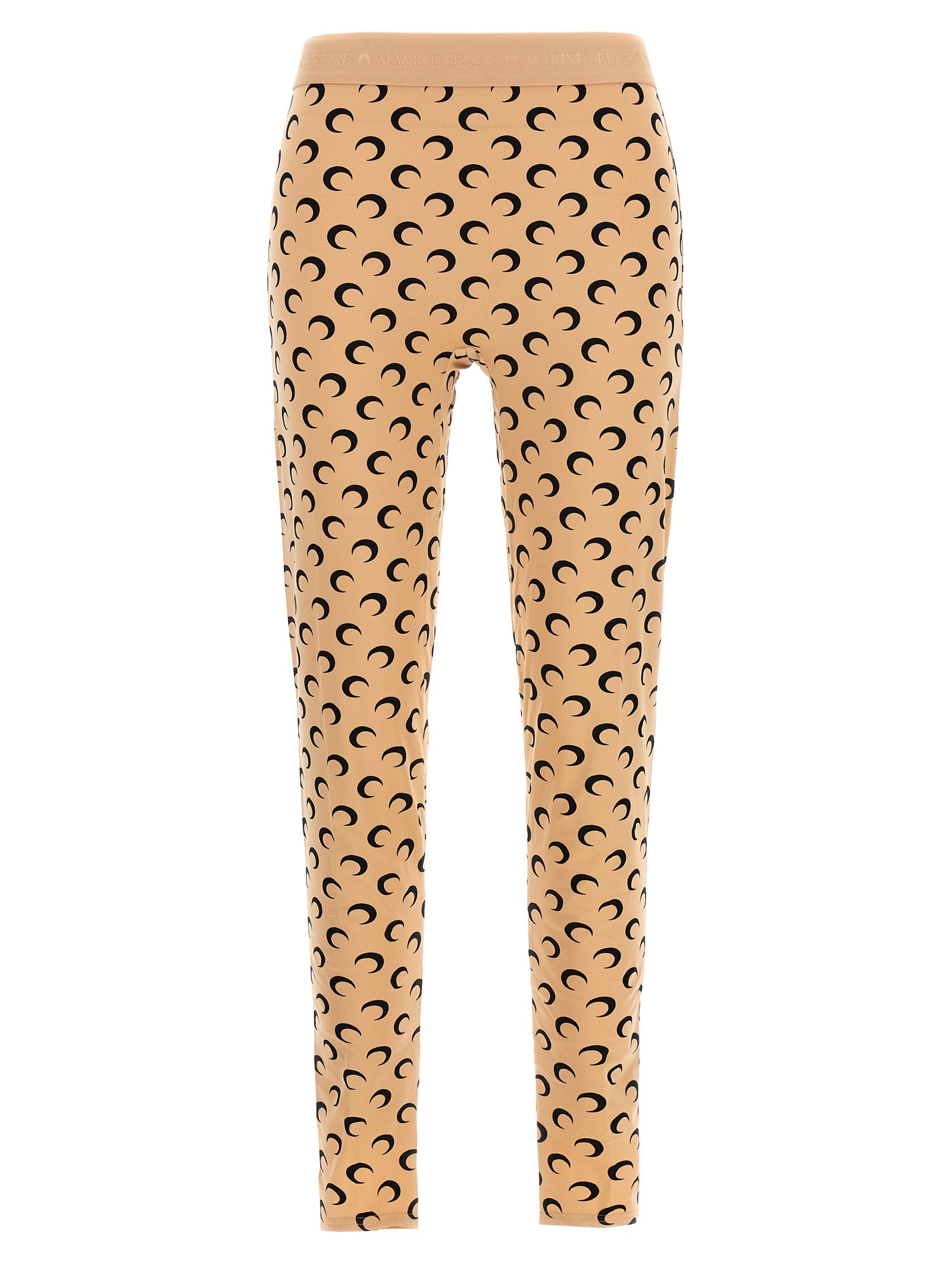 Marine Serre Beige Polyamide Leggings