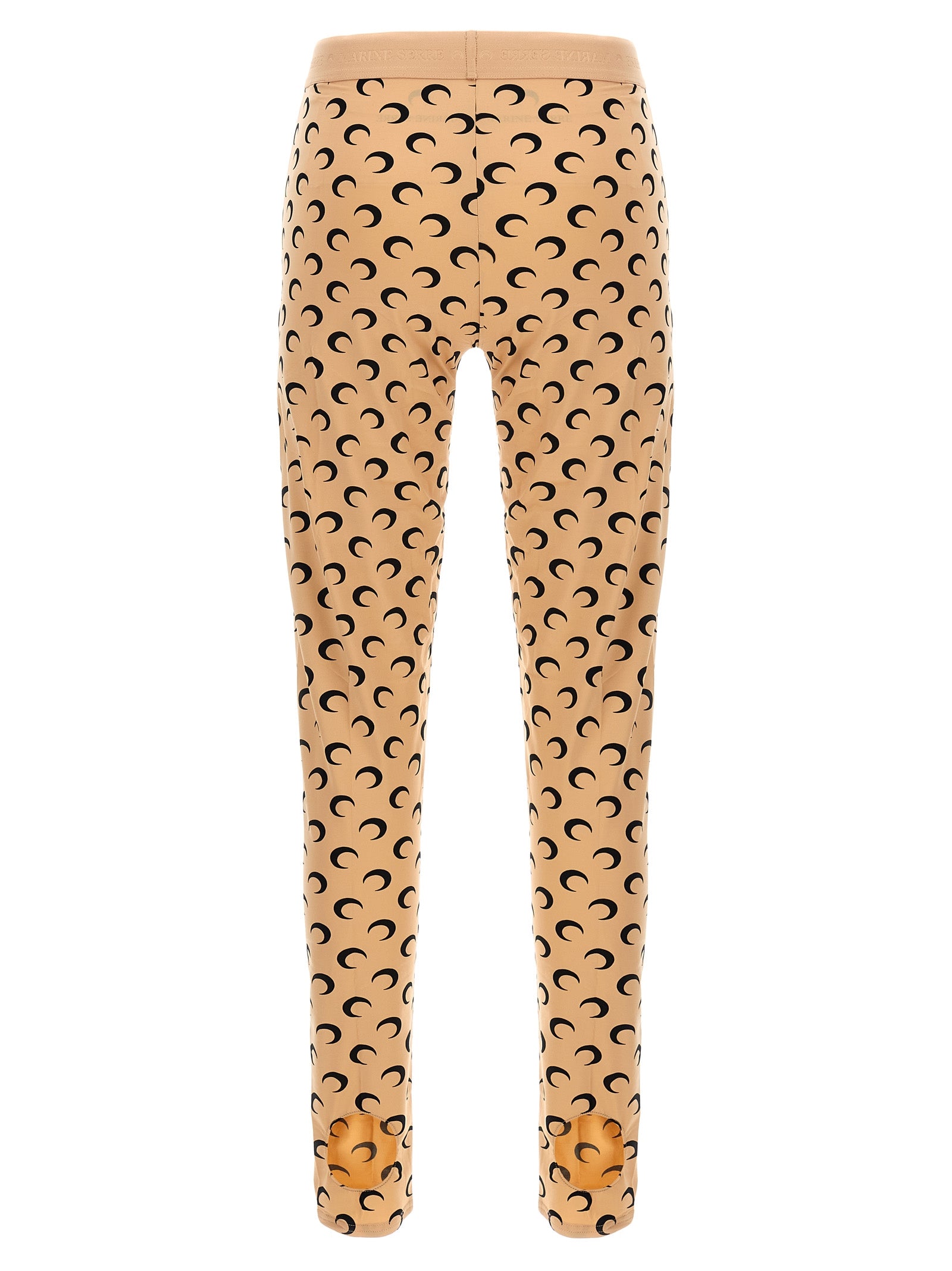 Marine Serre Beige Polyamide Leggings