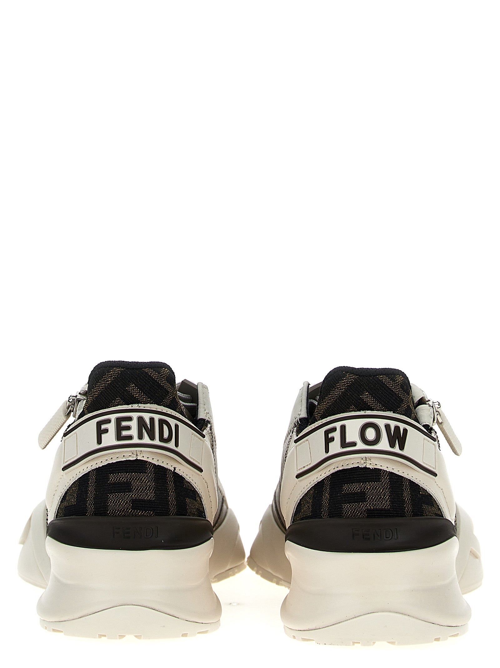 Fendi Multicolor Calf Leather Bos Taurus Athletic Sneakers