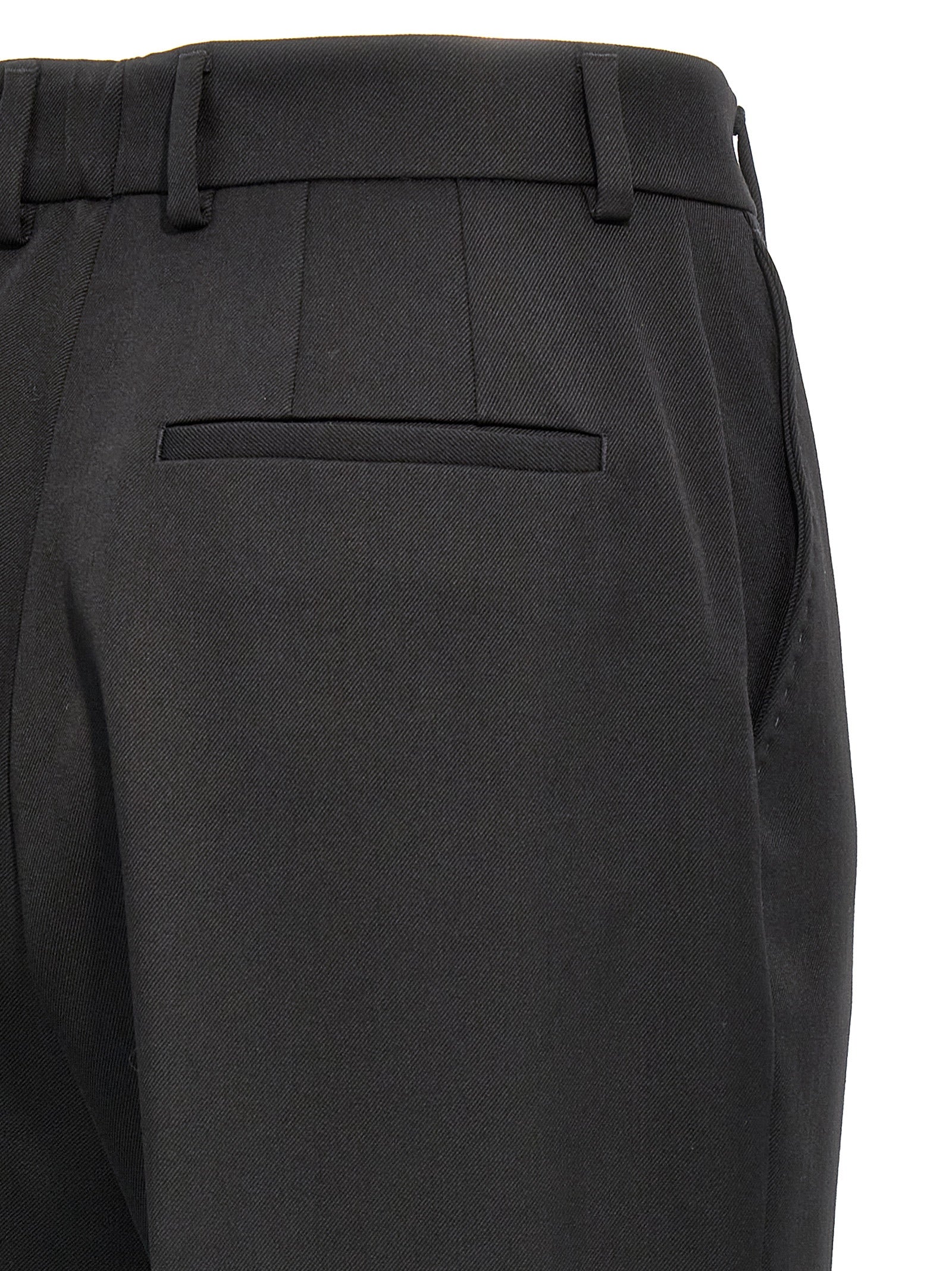 Dolce & Gabbana Black Virgin Wool Dress Pants