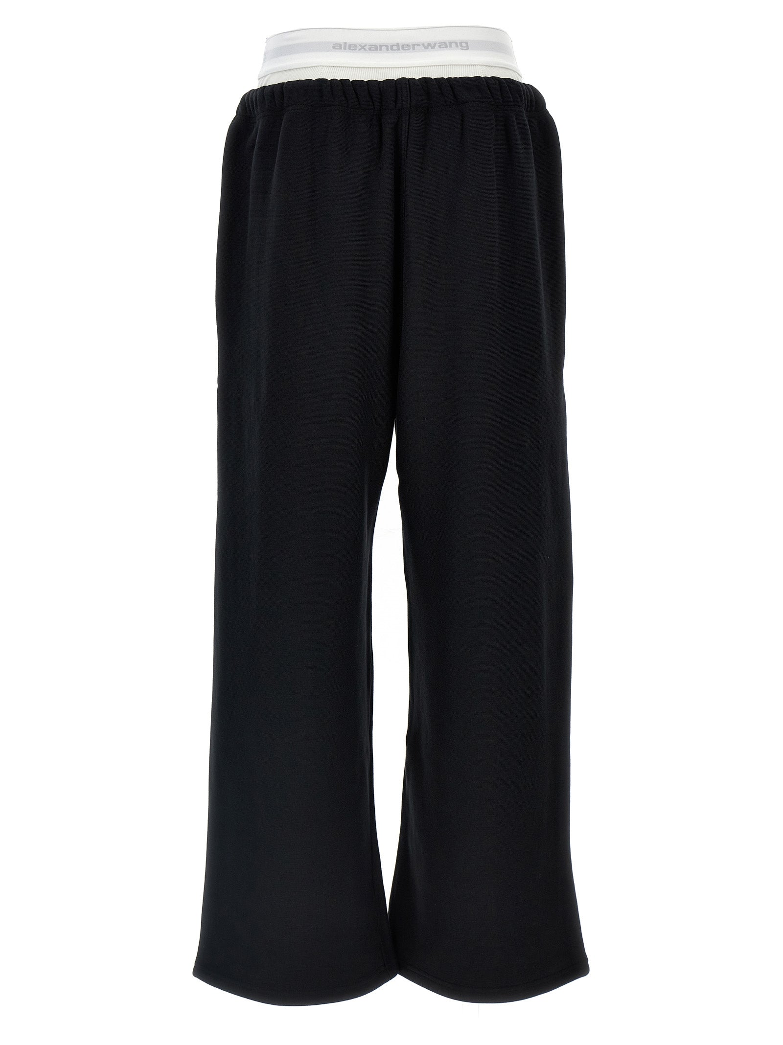 T BY ALEXANDER WANG Black Cotton Joggers (Workout Pants)