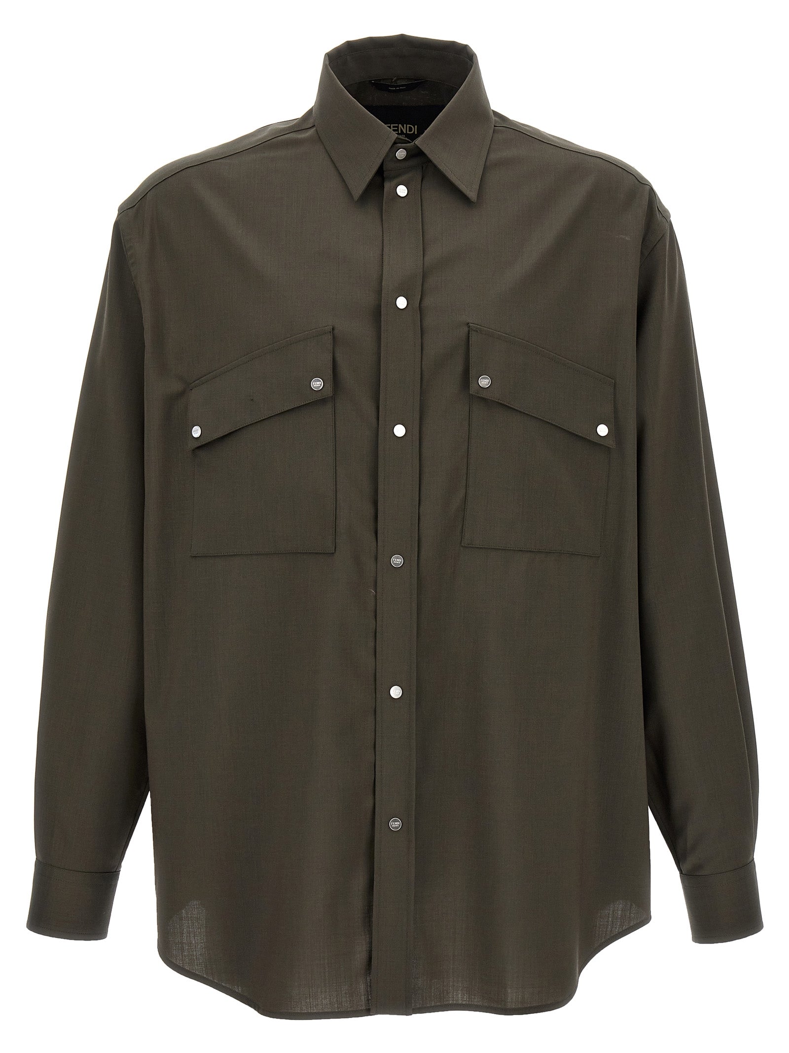 Fendi Bicolor Wool Blouse