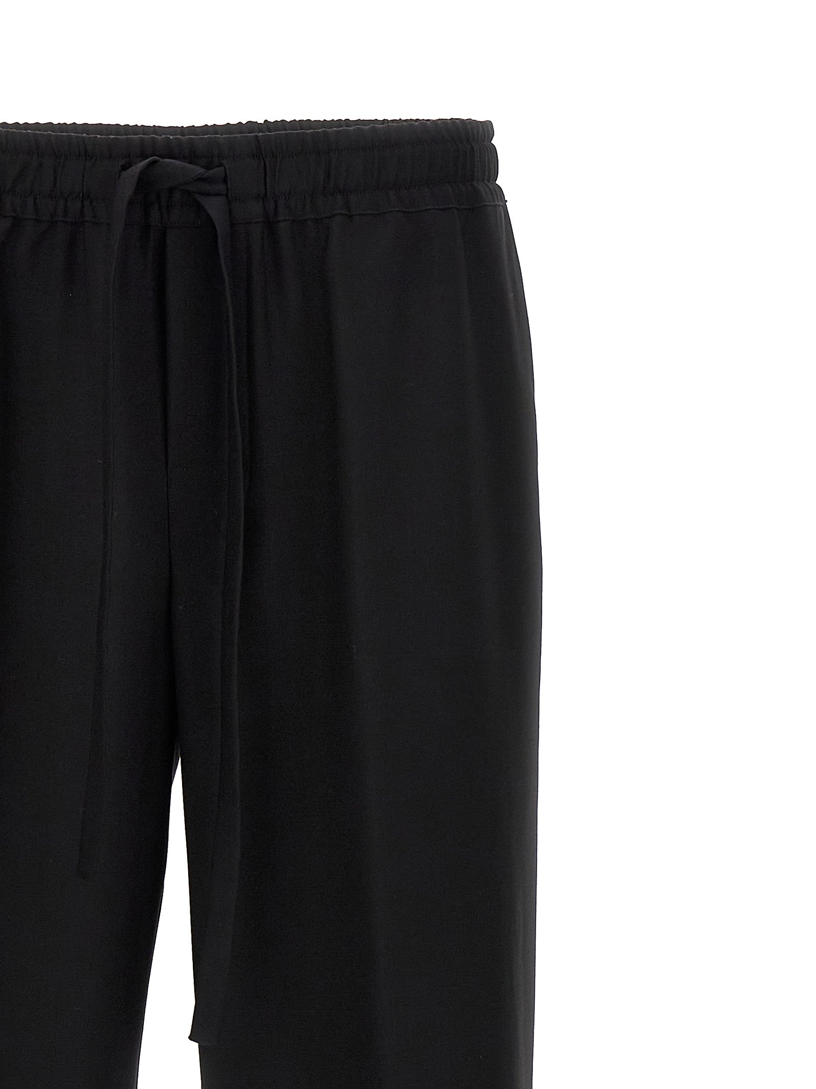 Dolce & Gabbana Black Virgin Wool Casual Pants