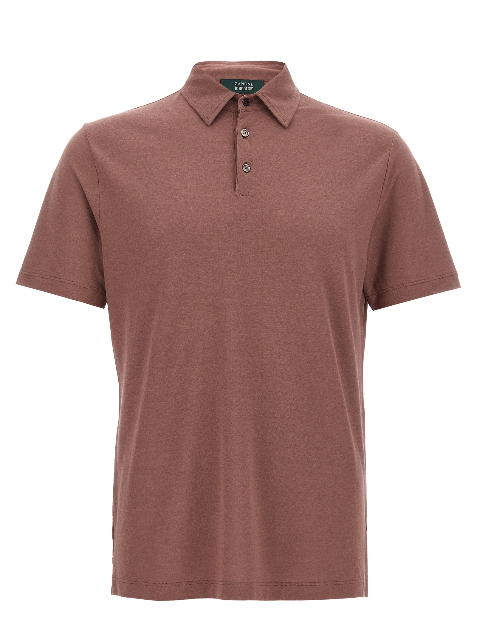 ZANONE Brown Cotton Polo Shirt