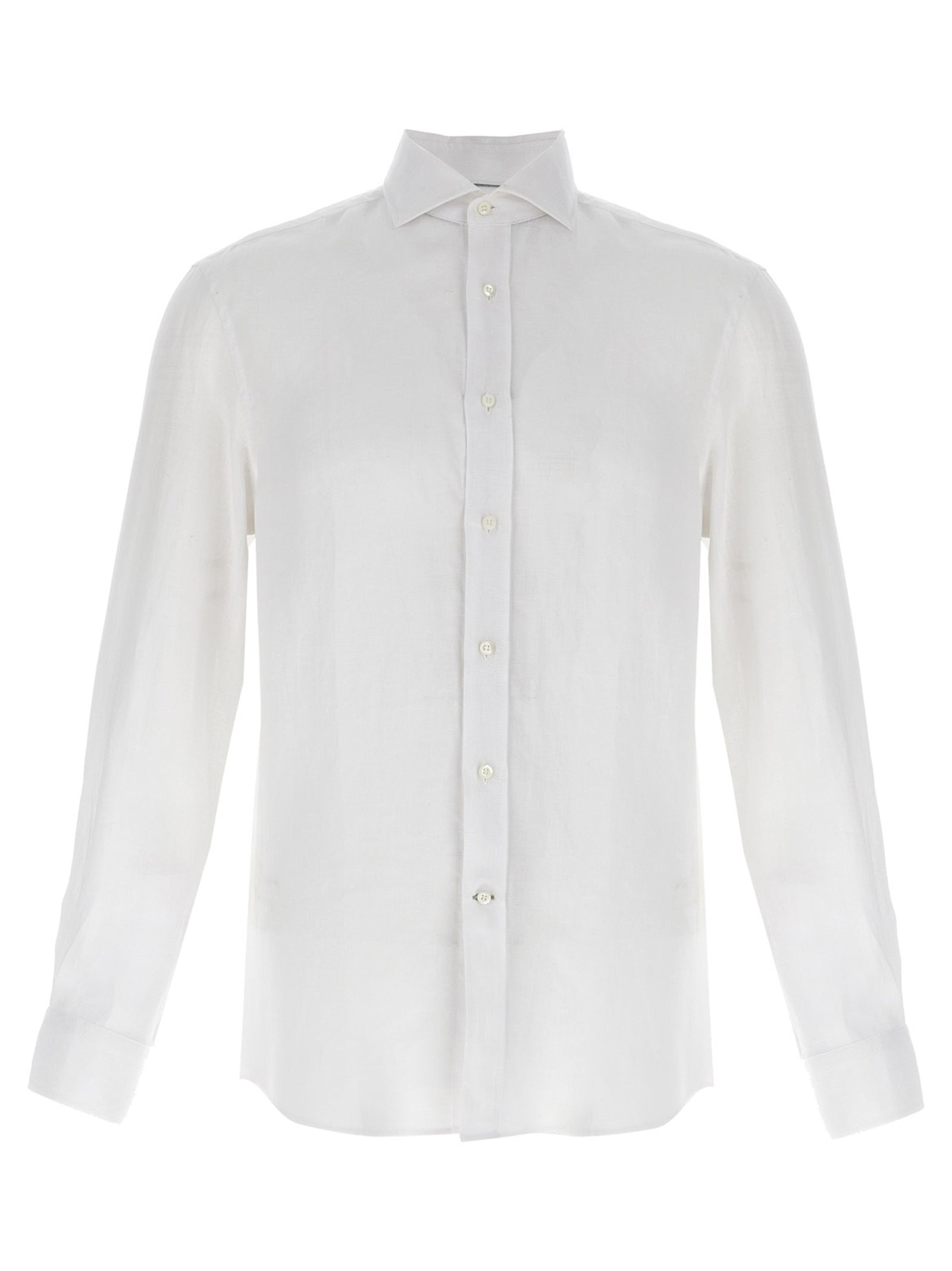 Brunello Cucinelli White Linen Blouse