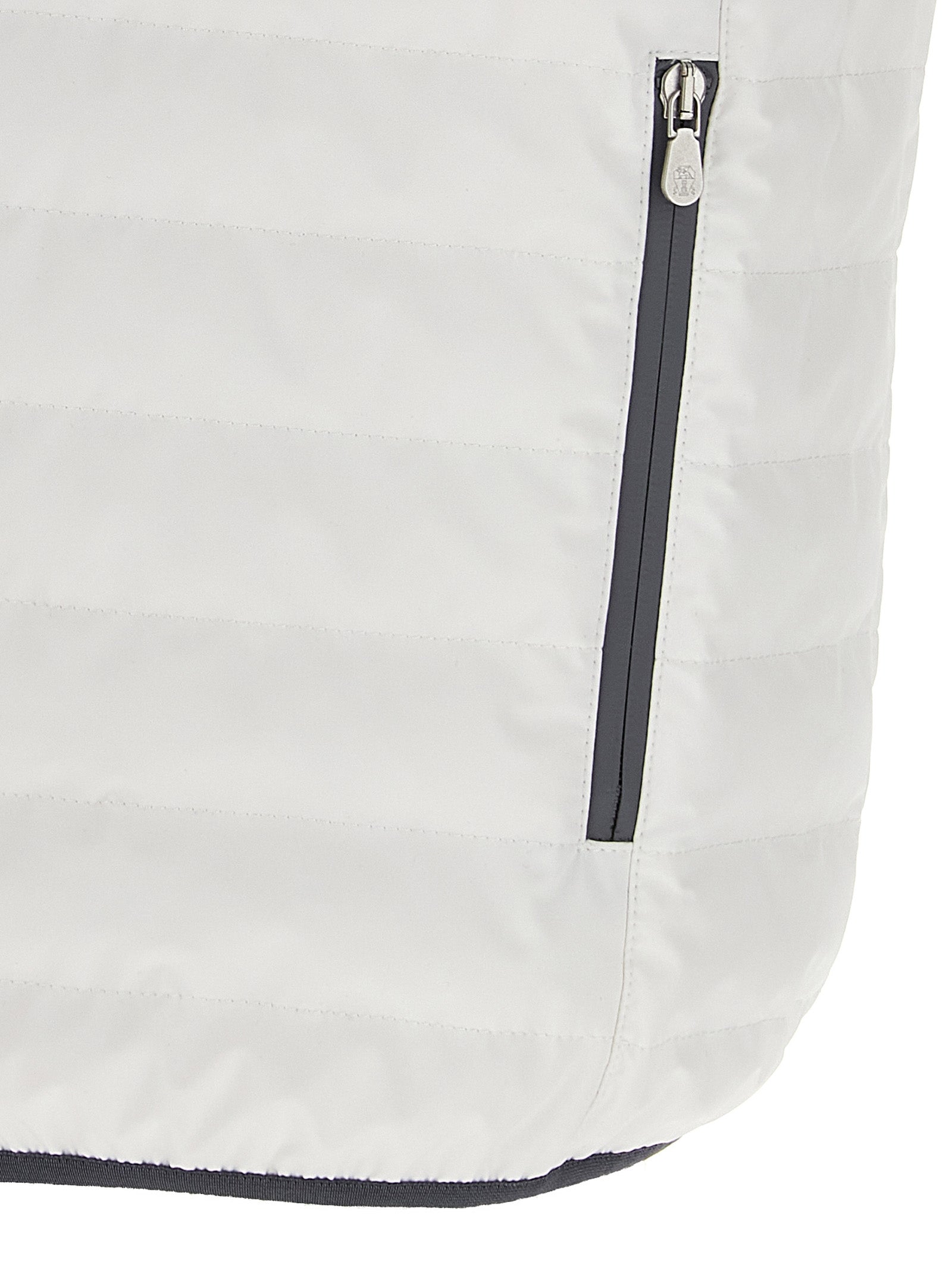Brunello Cucinelli White  Puffer Vest