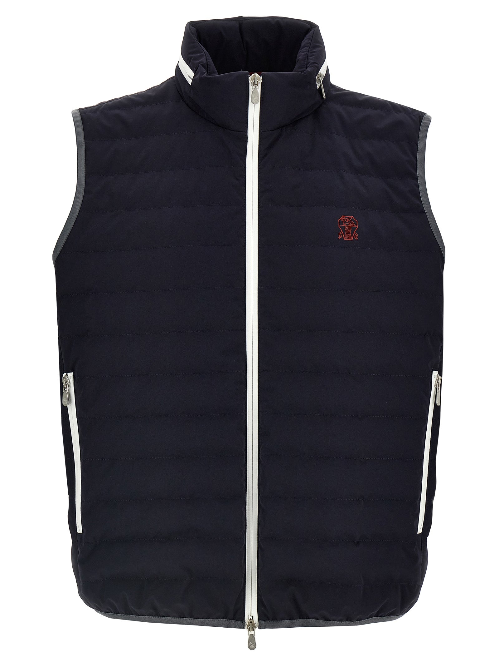 Brunello Cucinelli Blue Polyamide Coat