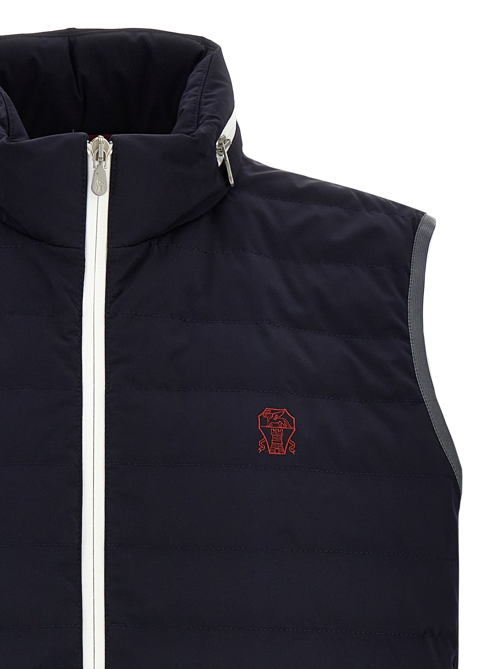 Brunello Cucinelli Blue Polyamide Coat
