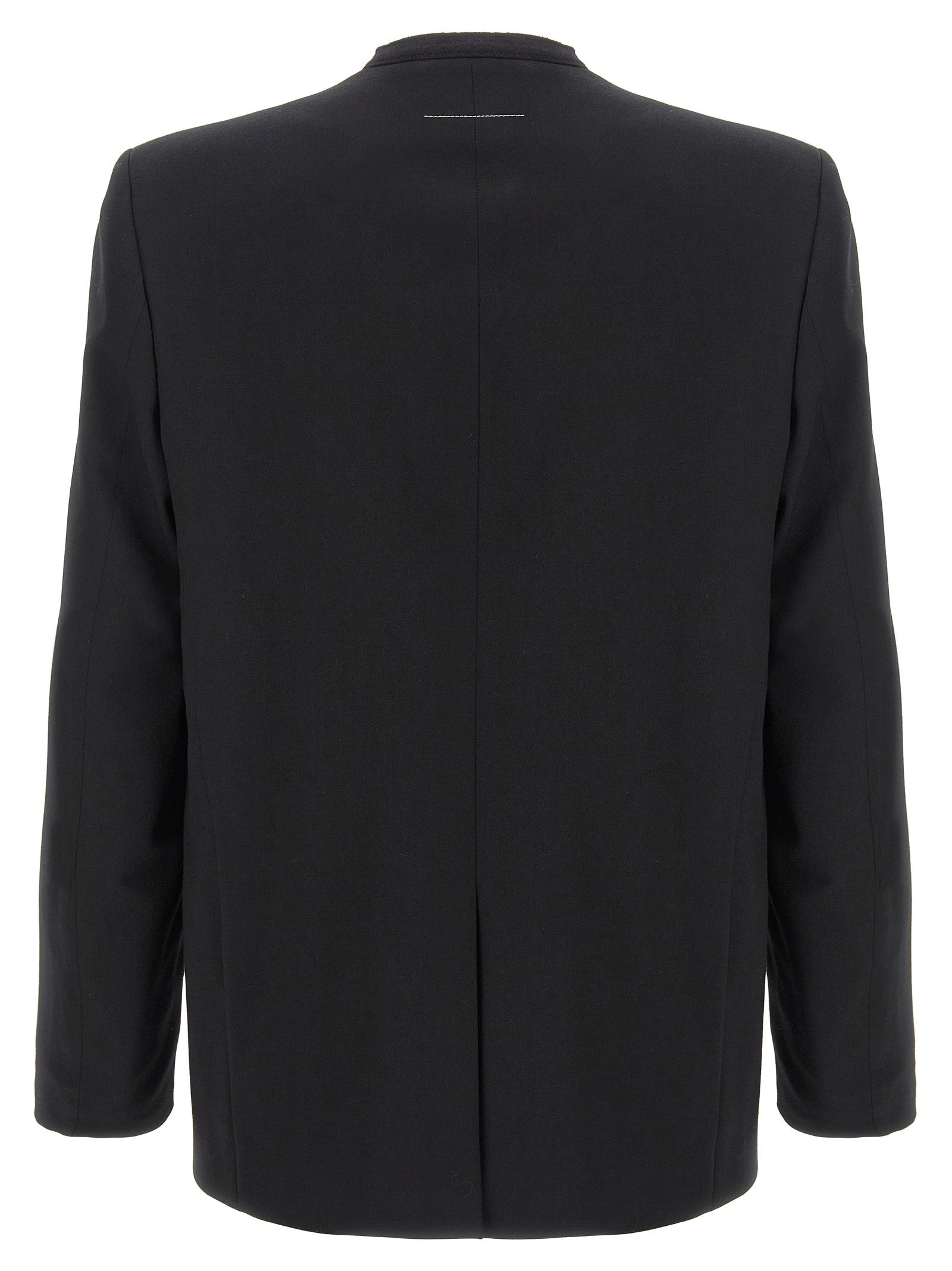 MM6 Maison Margiela Black Polyester Blazer