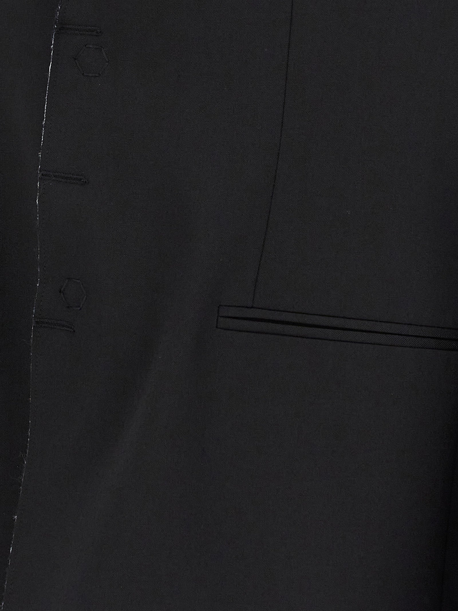 MM6 Maison Margiela Black Polyester Blazer