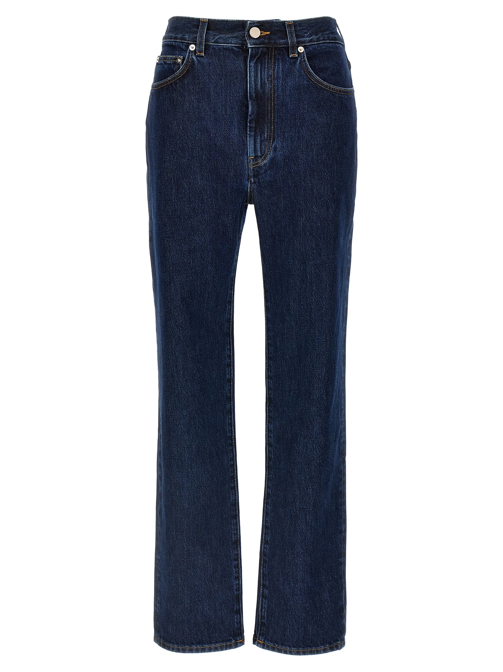 Loulou De Saison Blue Organic Cotton Straight-Leg Jeans
