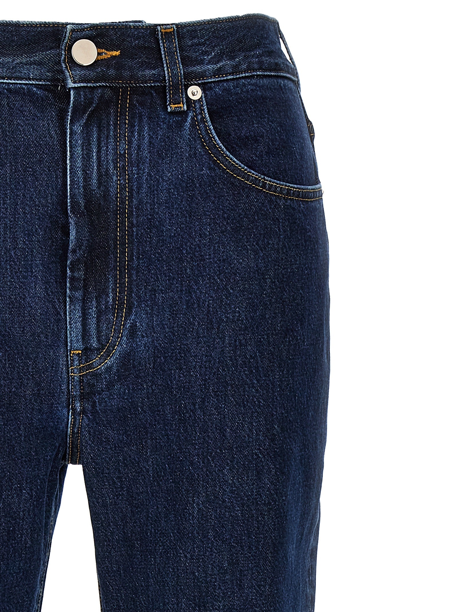Loulou De Saison Blue Organic Cotton Straight-Leg Jeans