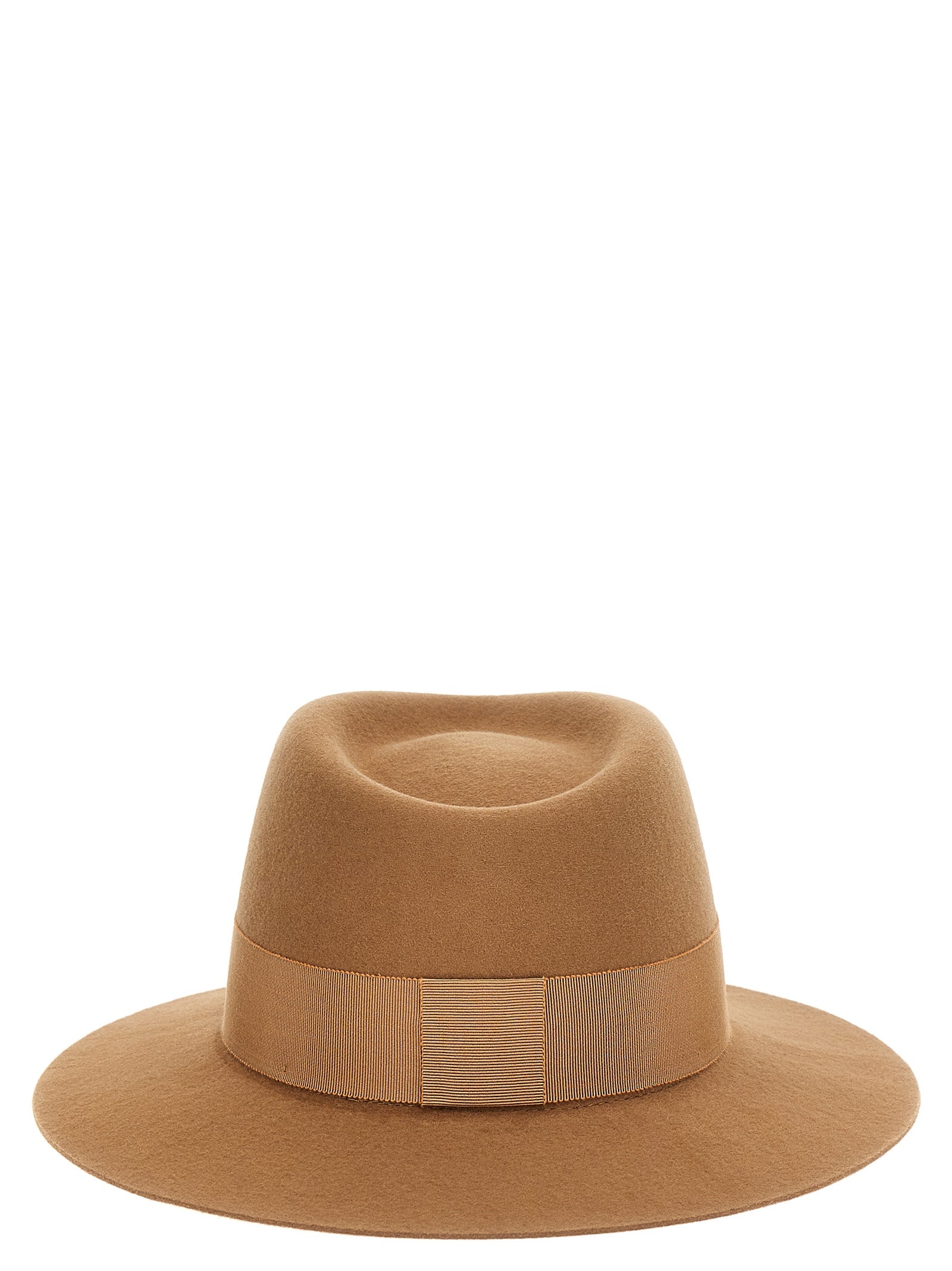 Maison Michel Brown Wool Fedora
