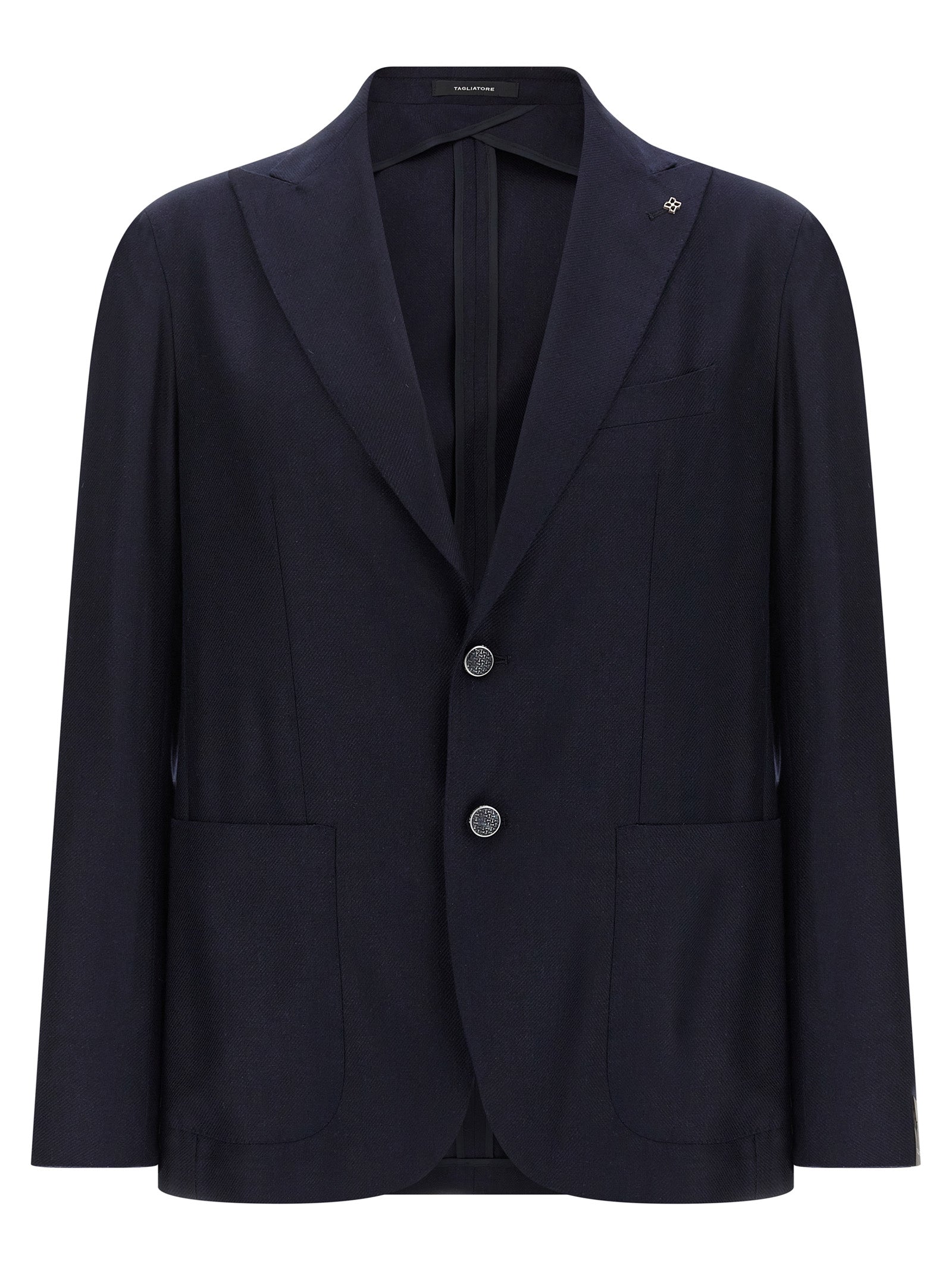 Tagliatore Blue Silk Blazer