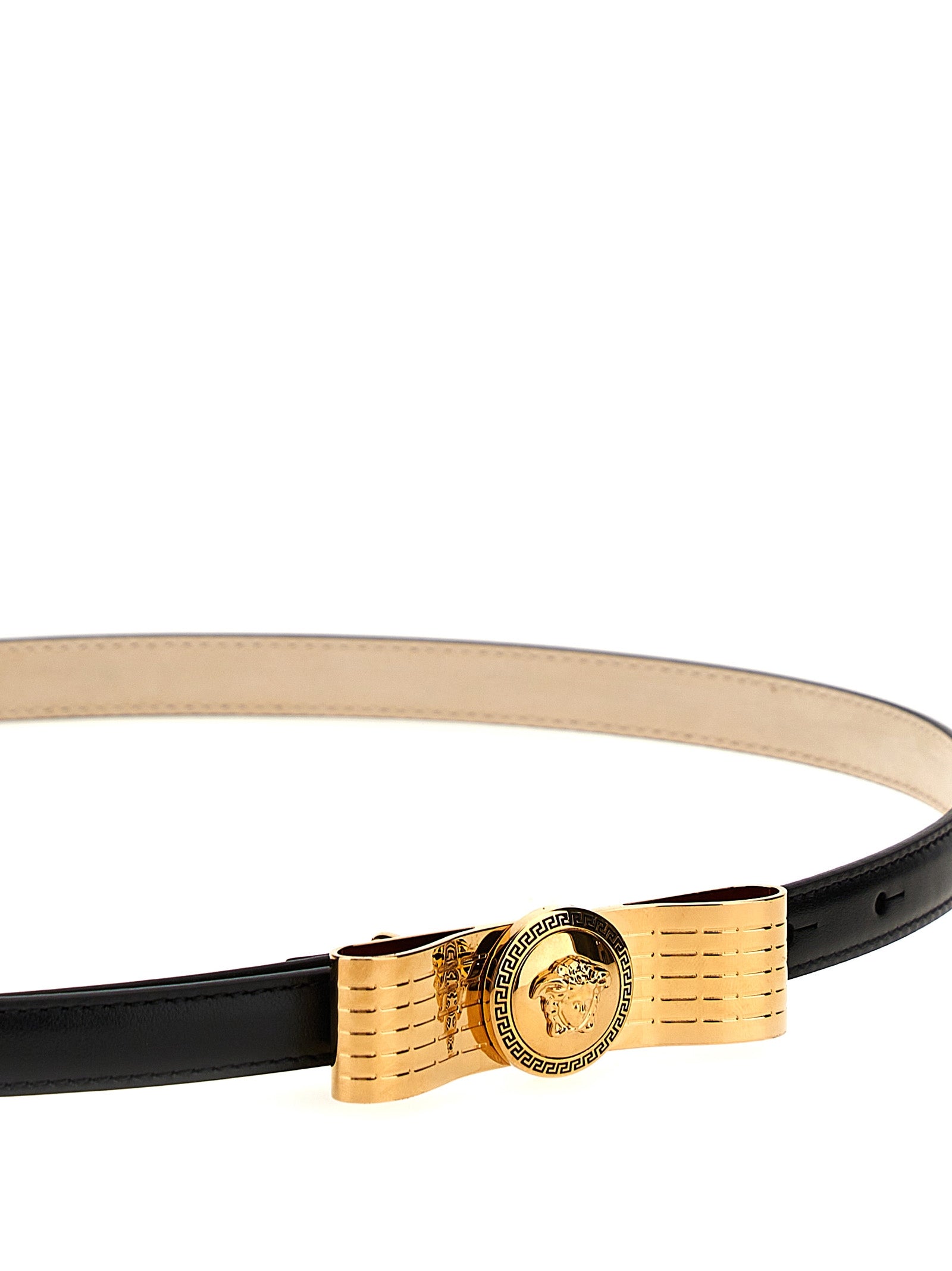 Versace Black Calfskin Regular Belt