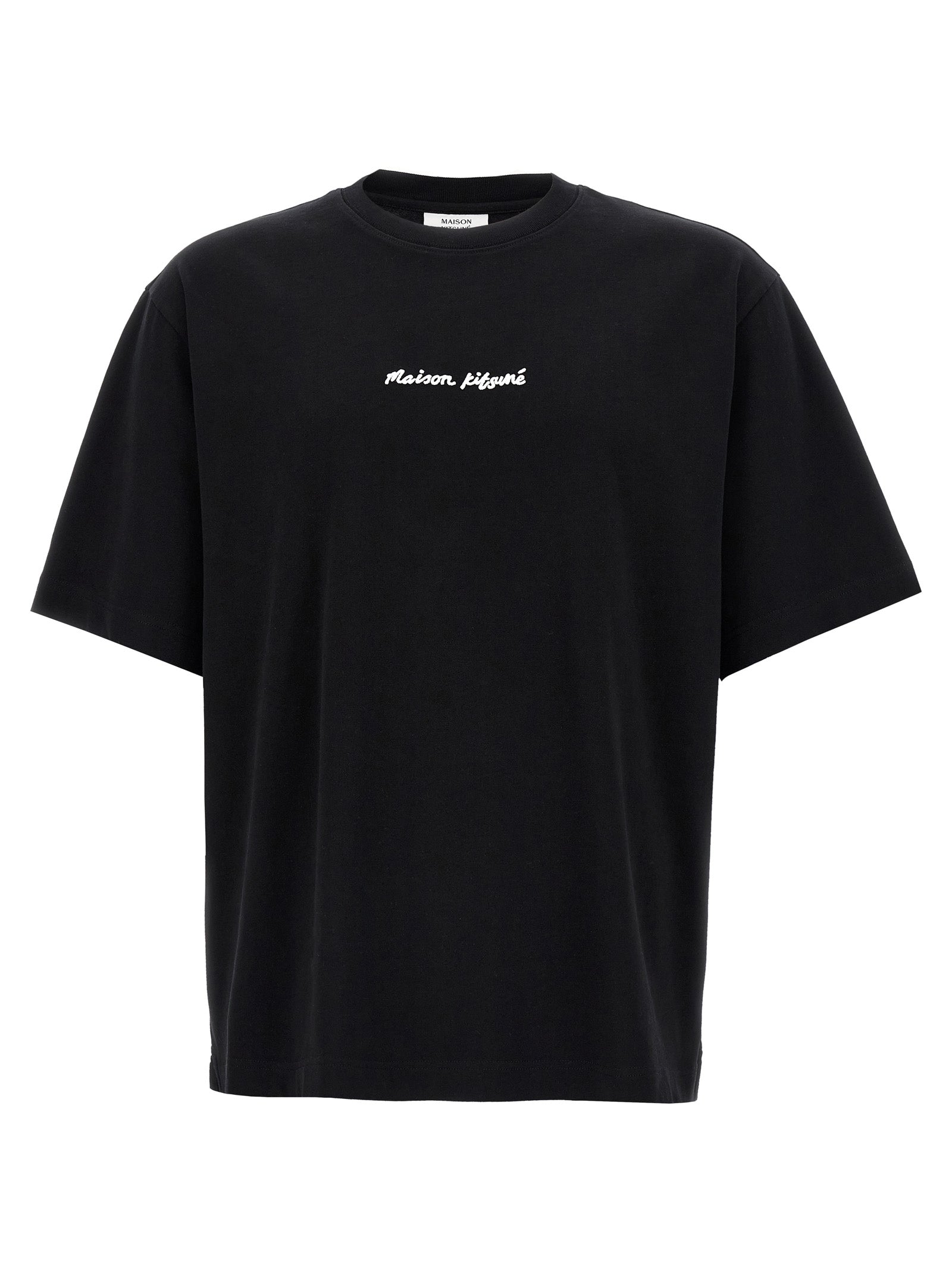Maison Kitsuné Black Cotton T-Shirt