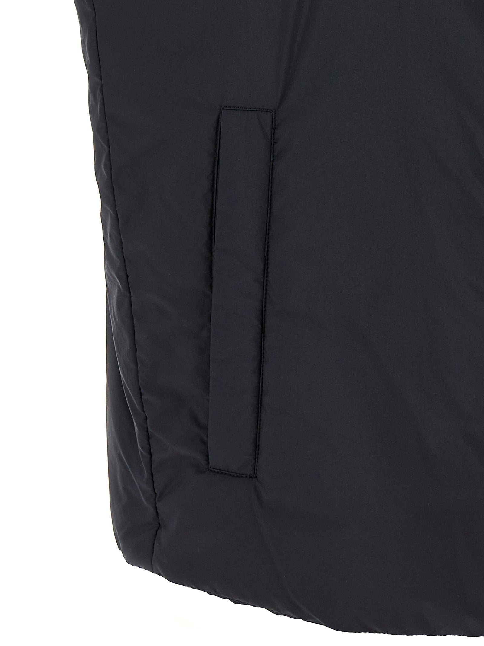 Herno Black Polyamide Sleeveless Jacket