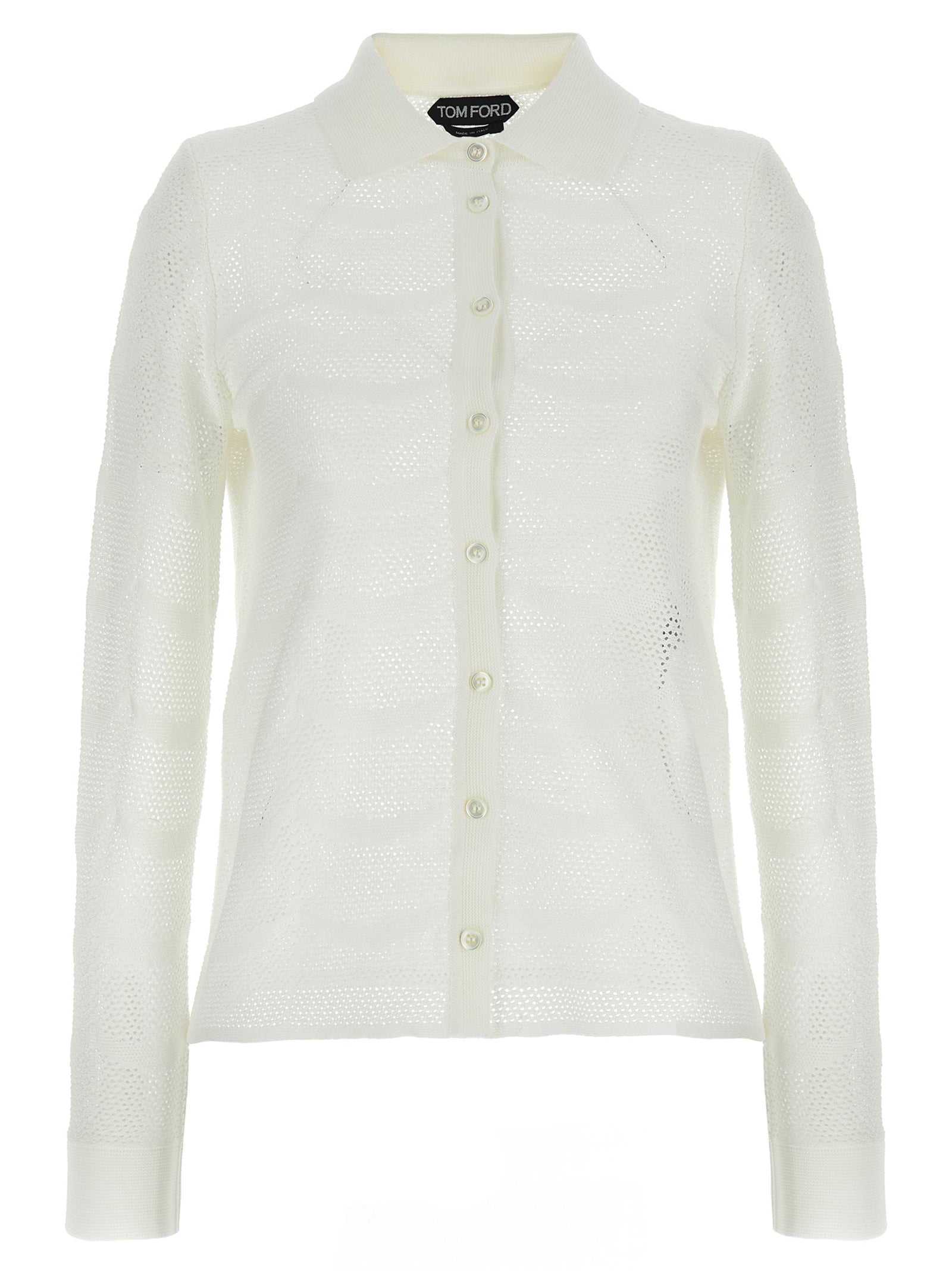 Tom Ford White Cotton Cardigan