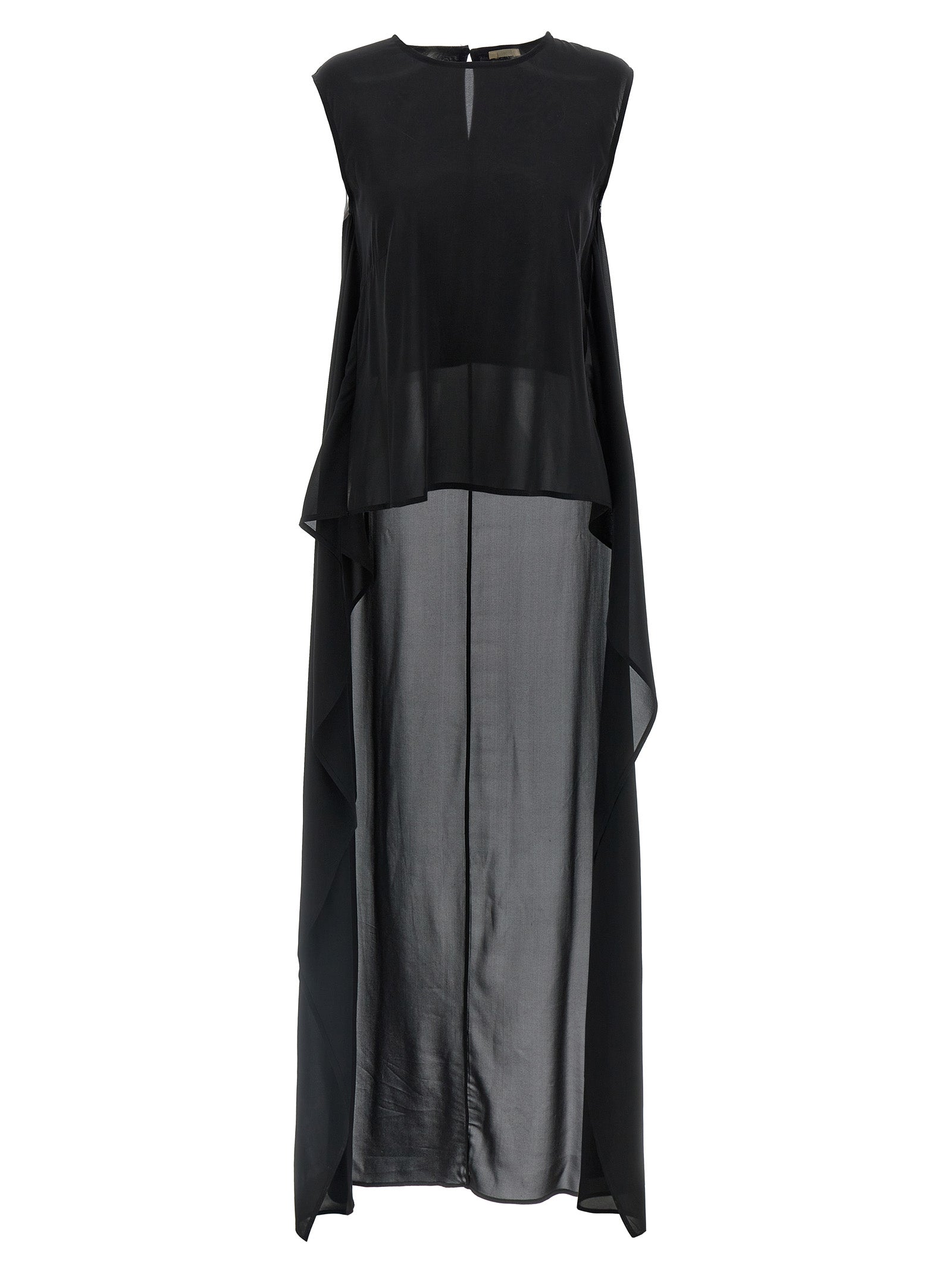 DI.LA3 PARI' Black Silk Tank Tops